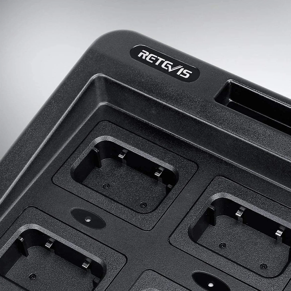 Retevis RT29 Ailunce Hd1 Walkie Talkie Six-Way Charger, Praktyczna łAdowarka Kompatybilna Z Radiotelefonem Ailunce HD1/HD2 Retevis RT29 RT29S RT29D (1 Szt.)