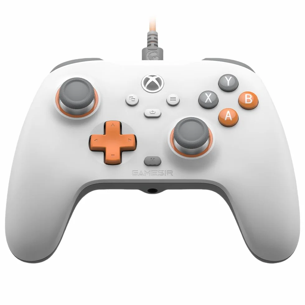 GameSir T7 Wired kontroler do Xbox Series X|S, Xbox One i Windows 10/11, Plug and Play, gamepad z efektem Halla Joysticks/Hall Trigger, 3,5 mm Audio Jack - biały