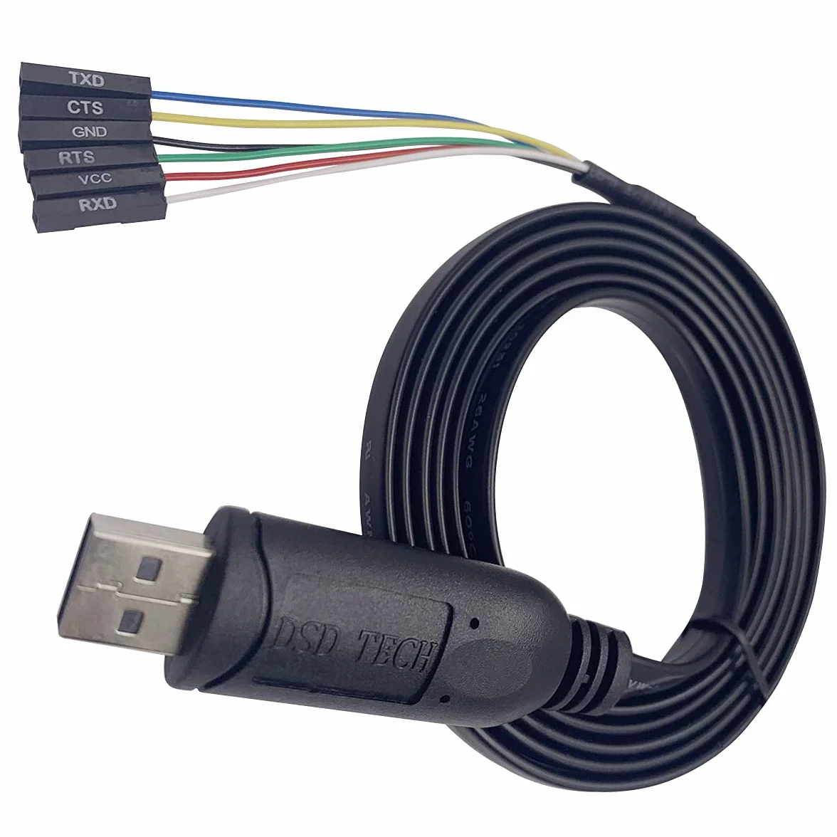 DSD TECH SH-U09G USB do TTL Kabel szeregowy FTDI FT232RL Wbudowany IC 1,8 M / 5,9FT