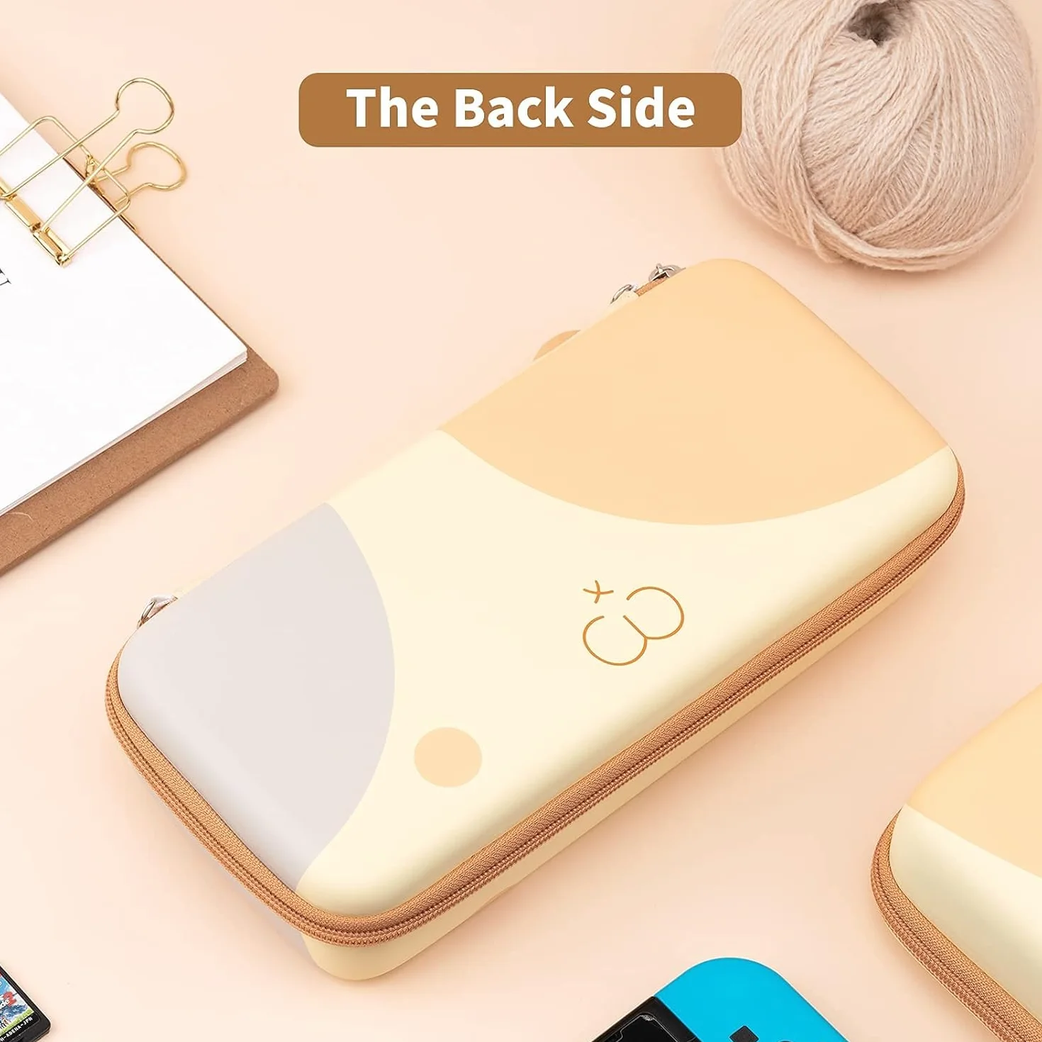 GeekShare Tricolor Cat Carry Case kompatybilny z Switch/Switch OLED - przenośny twardy futerał o dużej pojemności