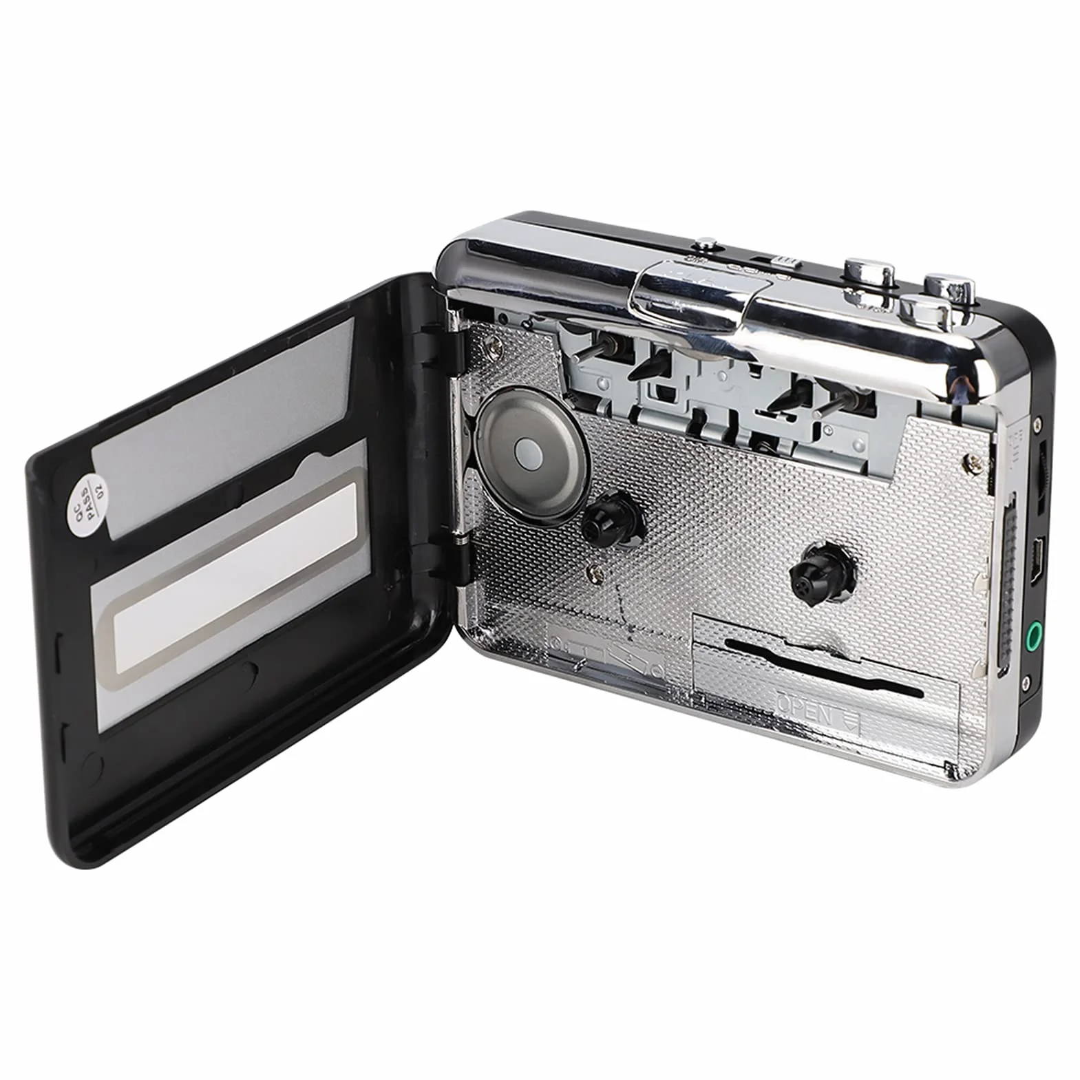 Odtwarzacz kaset audio, konwerter kaset USB na MP3, odtwarzacz muzyczny ze słuchawkami, kompatybilny z laptopami