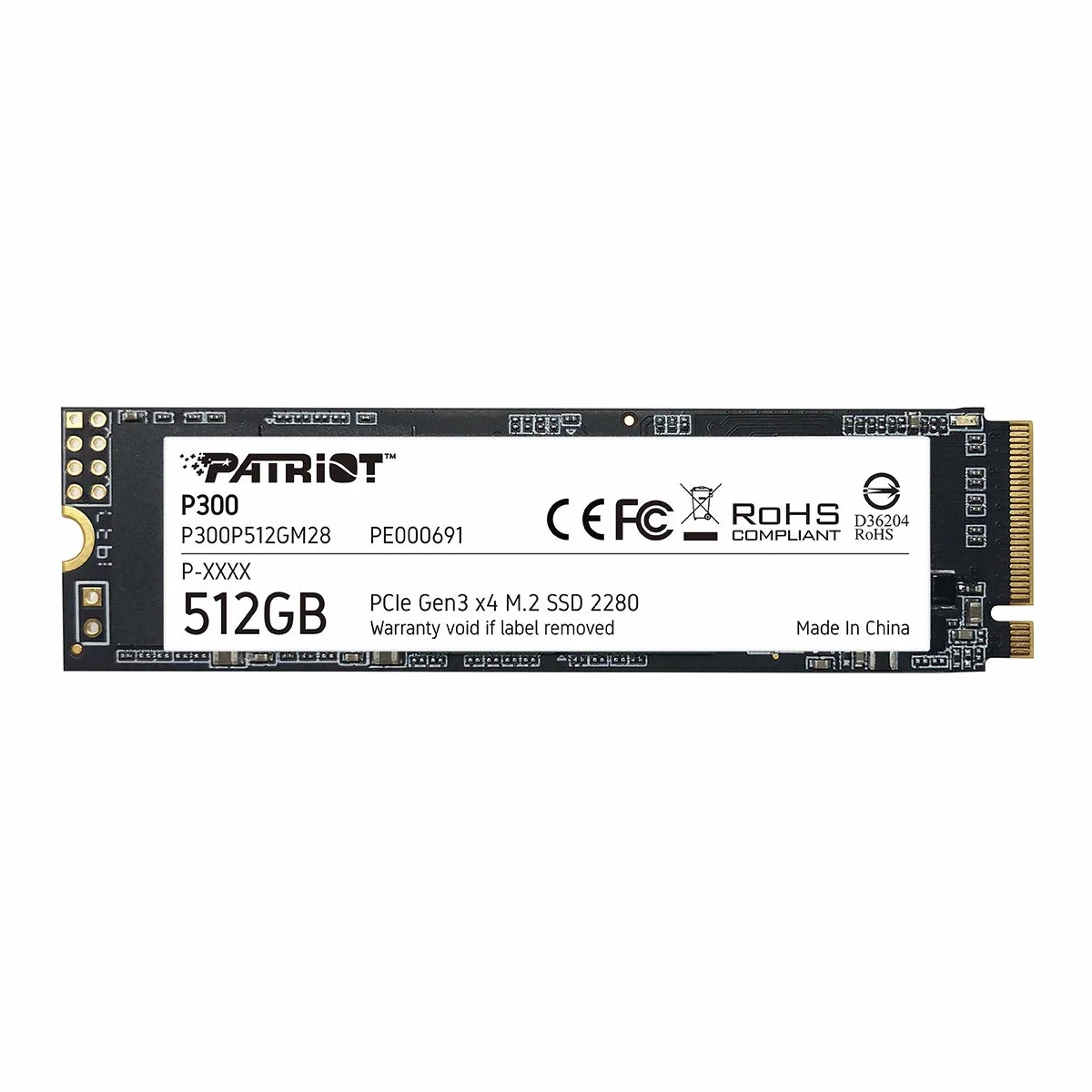 Patriot P300 M.2 PCIe Gen 3 x4 512 GB niskie zużycie energii SSD