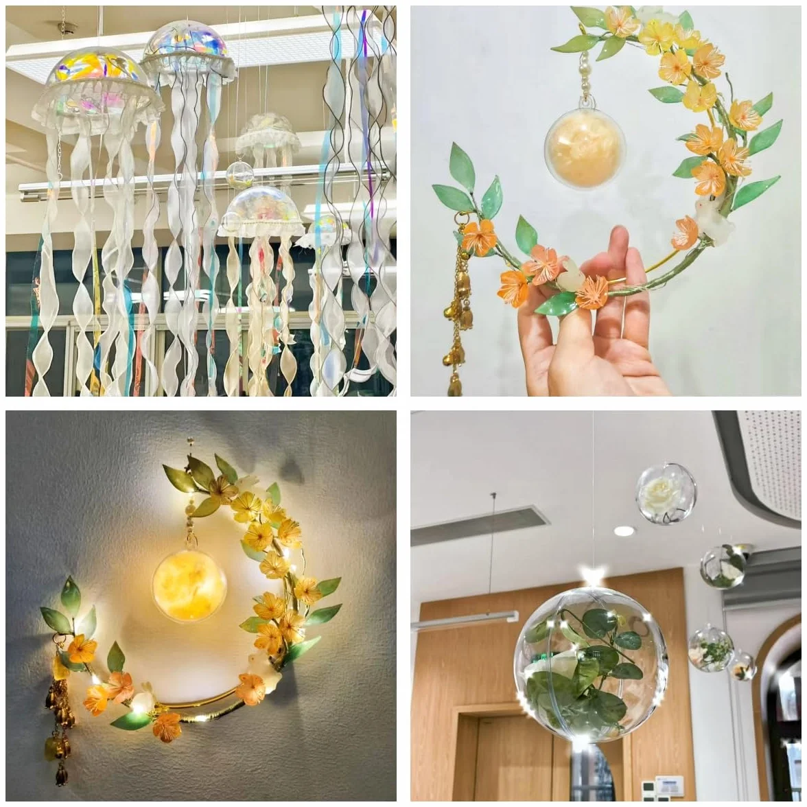 Przezroczysta plastikowa kula akrylowa 14 cm 5 szt. do dekoracji DIY