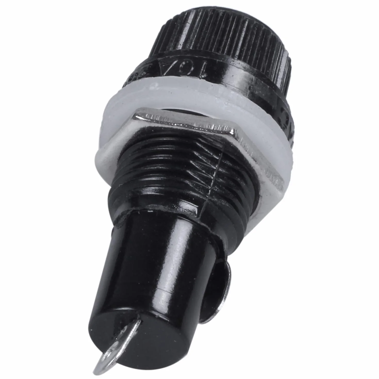 10 szt. 10 A AC 250 V 5 mm x 20 mm montowane na panelu plastikowe gniazdo bezpiecznika