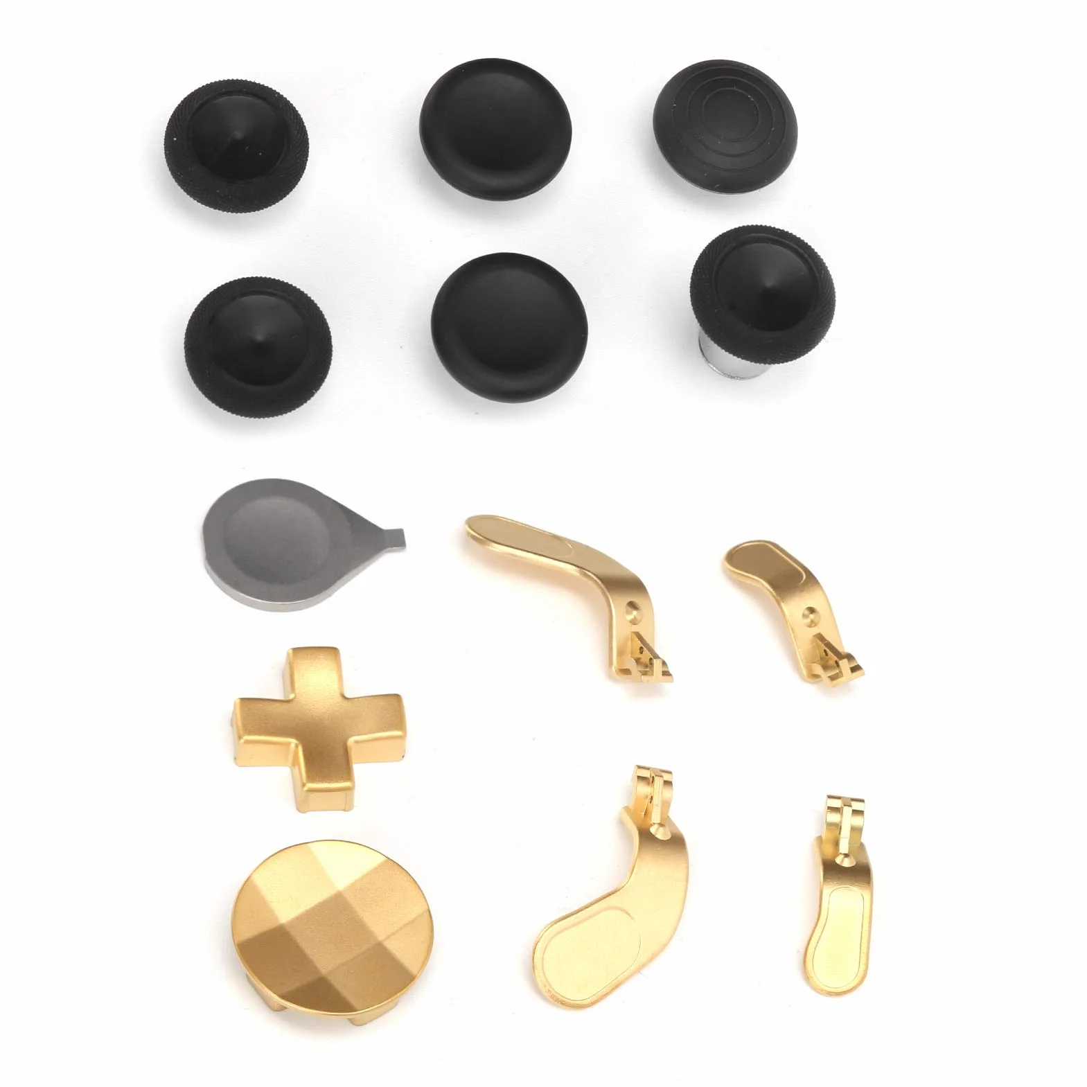 Wymienne Drążki 13 w 1 do Xbox One Elite Series 2, Gamepad Swap Joysticks Paddles Akcesoria do Kontrolera Xbox One Elite Series 2(złoto)