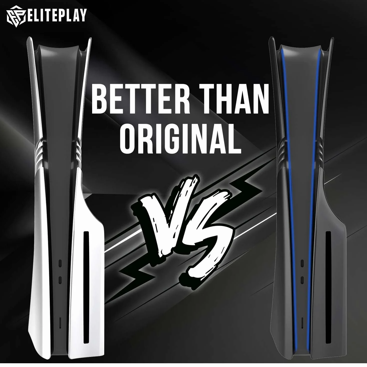 ElitePlay Czarne obudowy z dyskiem PS5 Pro na zamianę dysku edycji Pro modelu PlayStation 5