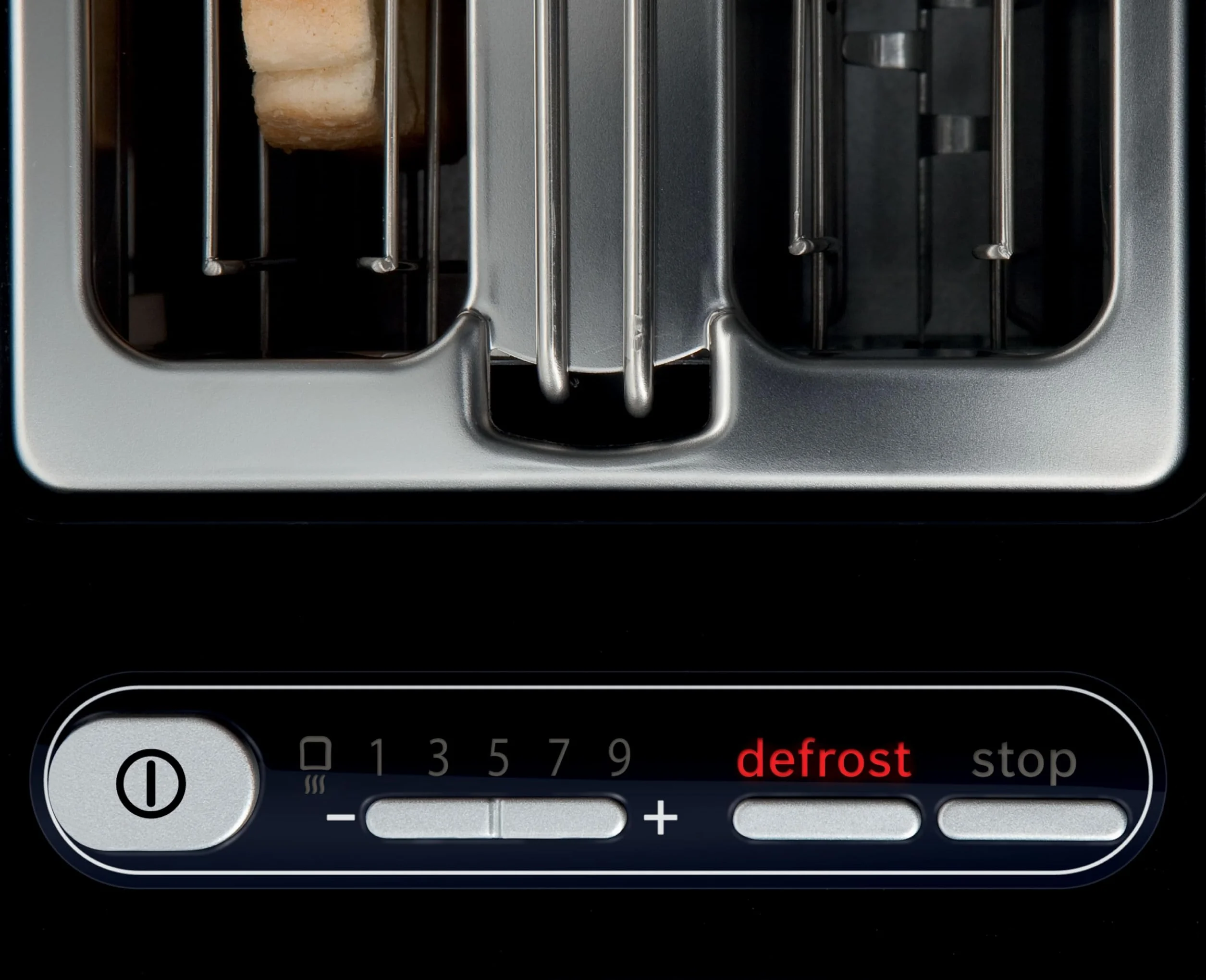 Bosch Toster Styline TAT8613N, zintegrowana nasadka do bułek, funkcja podnoszenia, funkcja rozmrażania, automatyczne wyłączanie, centrowanie chleba, 800 W, stal nierdzewna/czarny