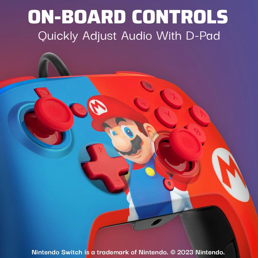 PDP Gaming Officially Licensed Mario Bundle for Switch Works with Switch OLED & Lite