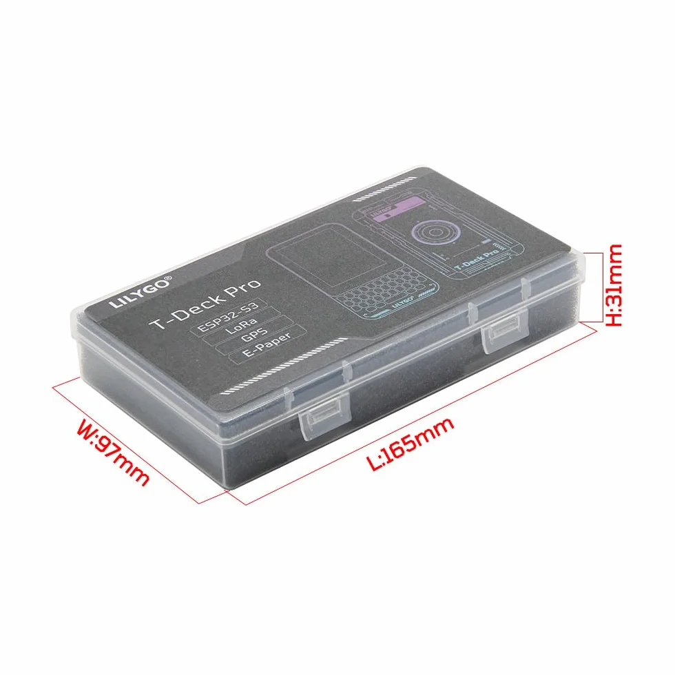 LILYGO T-Deck Pro SX1262 LoRa 868MHz TTGO deska do projektowania z papierem o przekątnej 3,1 cala Ultra Wide Viewing-E o niskim zużyciu energii i zewnętrzną anteną (PCM5102A Meshtcore Firmware)