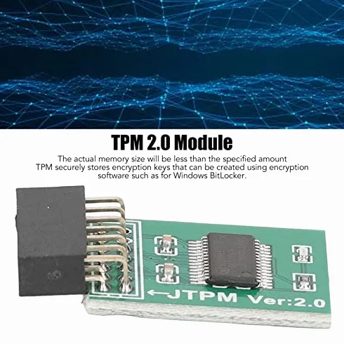 Dla Modułu MSI TPM 2.0 Silne Szyfrowanie 14-pinowy Interfejs LPC Płyta Modułu TPM na PC Win11 Zielony