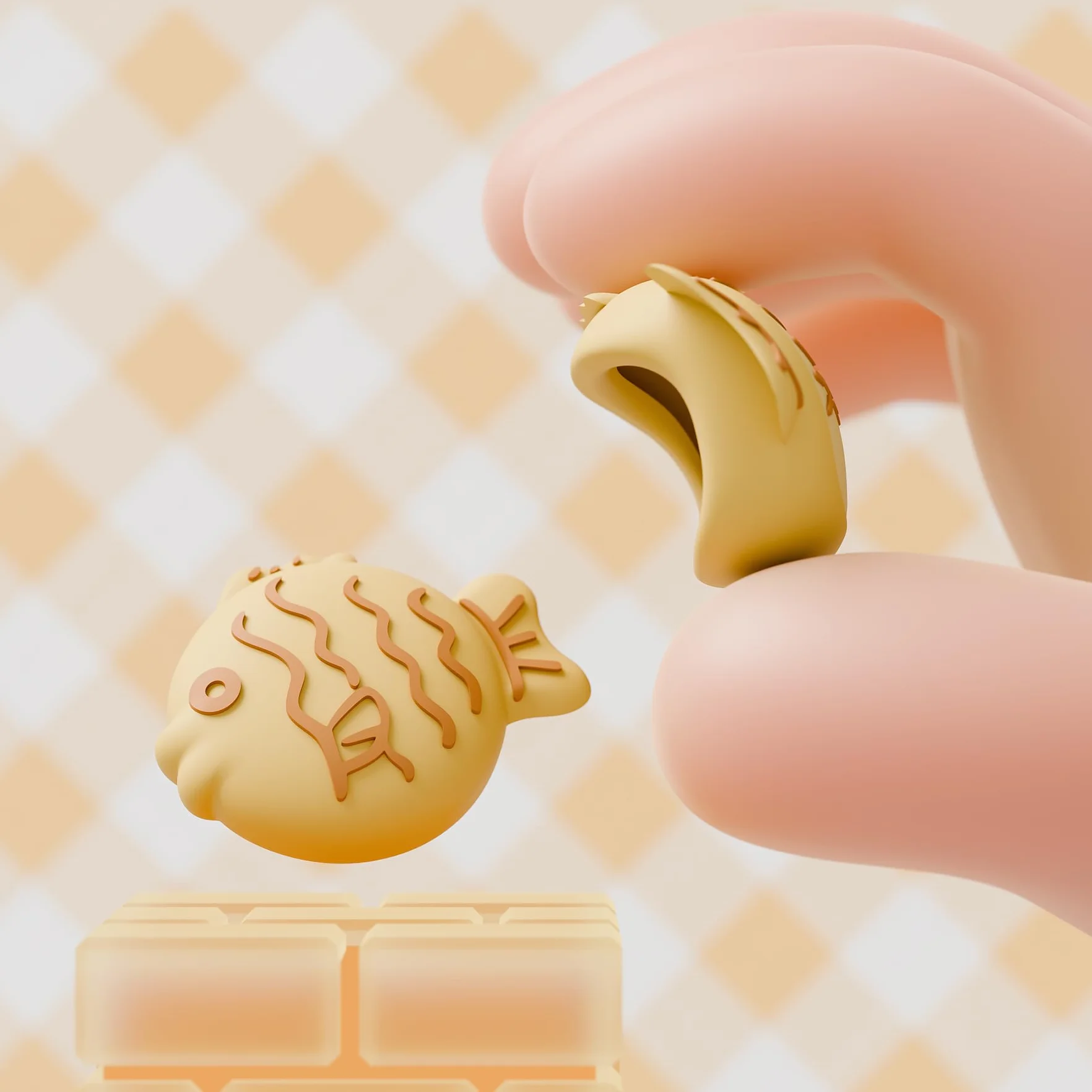 PlayVital Uchwyty na kciuki do Nintendo Switch 2, silikonowe nakładki na joysticki Kawaii (4-pak) - urocze akcesoria zwierzęce pokrowce na kciuki do Joycon 2 - Taiyaki Kitten