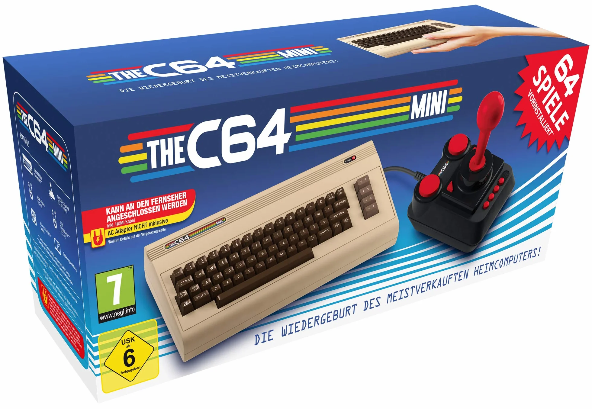 Commodore 64 Mini C64 Czarny Wielojęzyczny