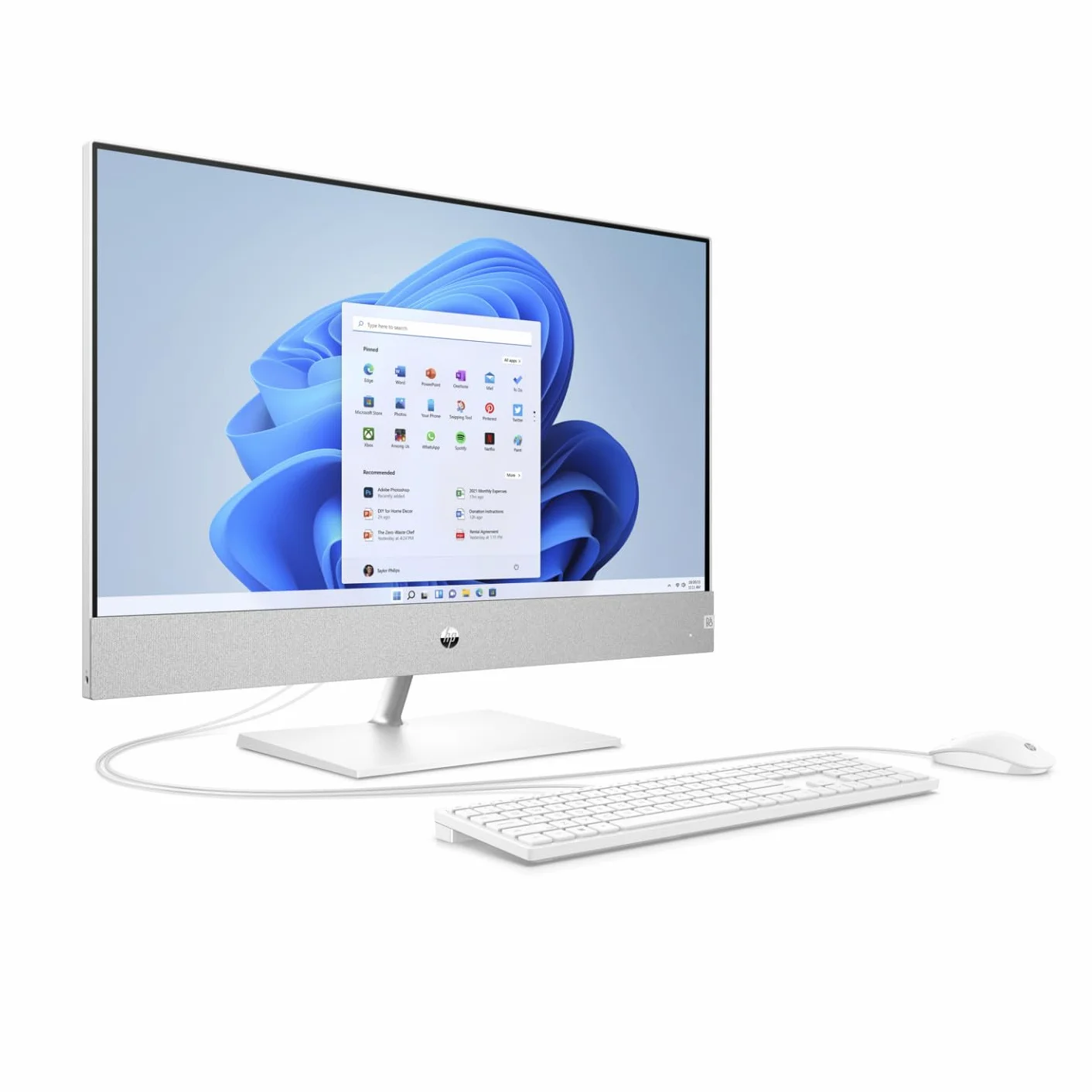 HP Pavilion All-in-One PC 27-ca0101ng [68,6cm (27") QHD-Display, AMD Ryzen 7-5700U, 16GB RAM, 1TB SSD, Windows 11]