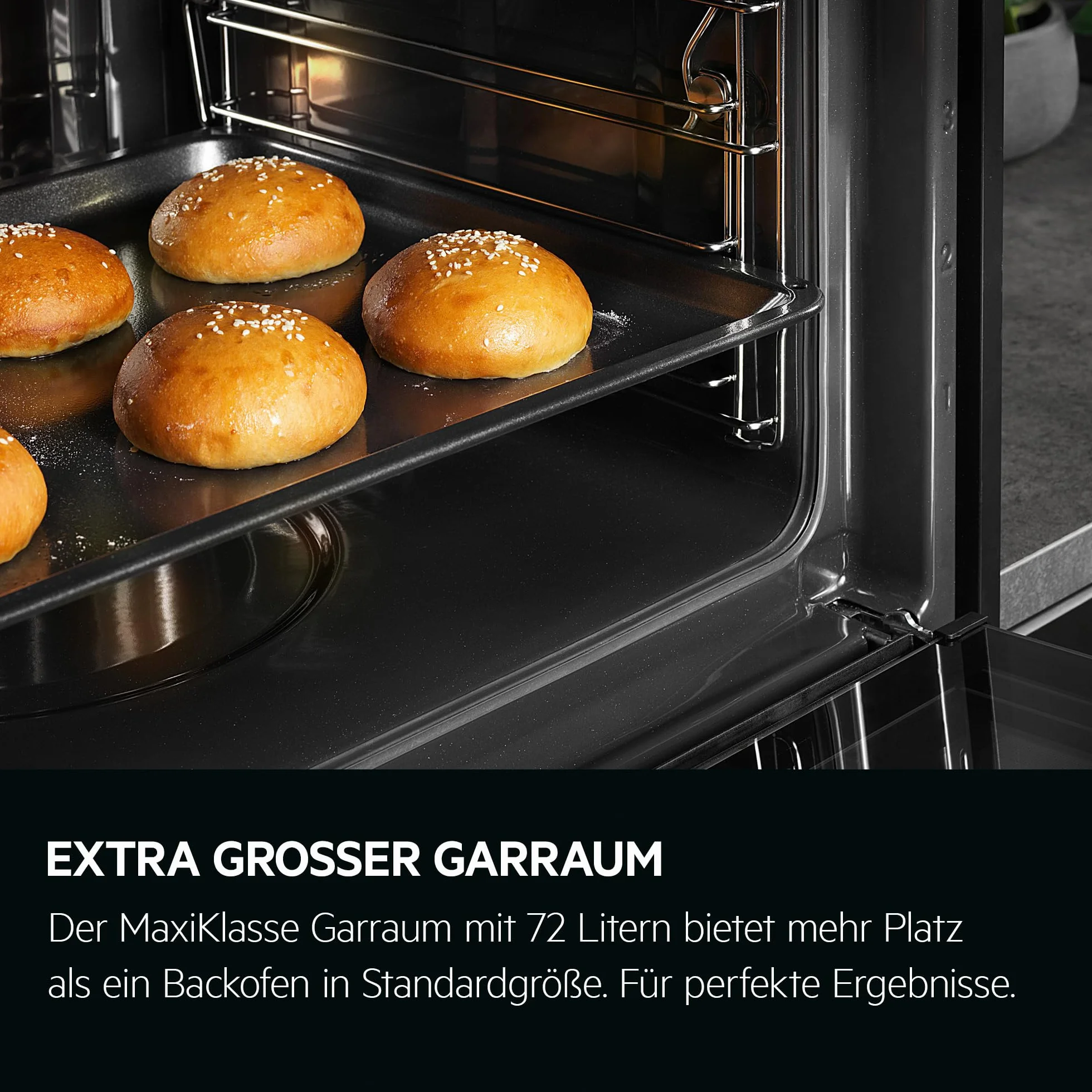 AEG Piec do zabudowy WiFi – seria 6 wyświetlacz dotykowy LED – Made in Germany – samooczyszczanie – czujnik temperatury rdzenia: do dokładnego gotowania – AirFry – 45 programów automatycznych – czarny