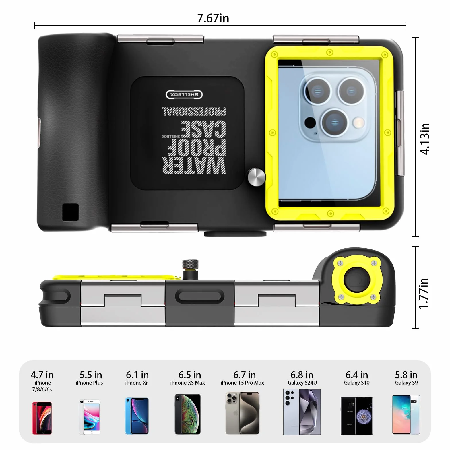 Wodoodporne etui na telefon podwodne etui na telefon 15 m, etui ze smyczą do pływania, nurkowania, deszczu, pyłoszczelne, do iPhone 17, 17, Pro, 17, Air, 16, 15, 14, 17 pro max, Samsung S24