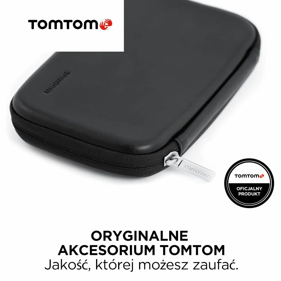 TomTom etui ochronne premium ze skóry do nawigacji GPS TomTom o przekątnej 7 cali, GO Superior 7, GO Navigator 7, GO Expert 7 i GO EXPERT 7 plus, GO Camper Max 1. i 2. generacji (9UYB.001.03)