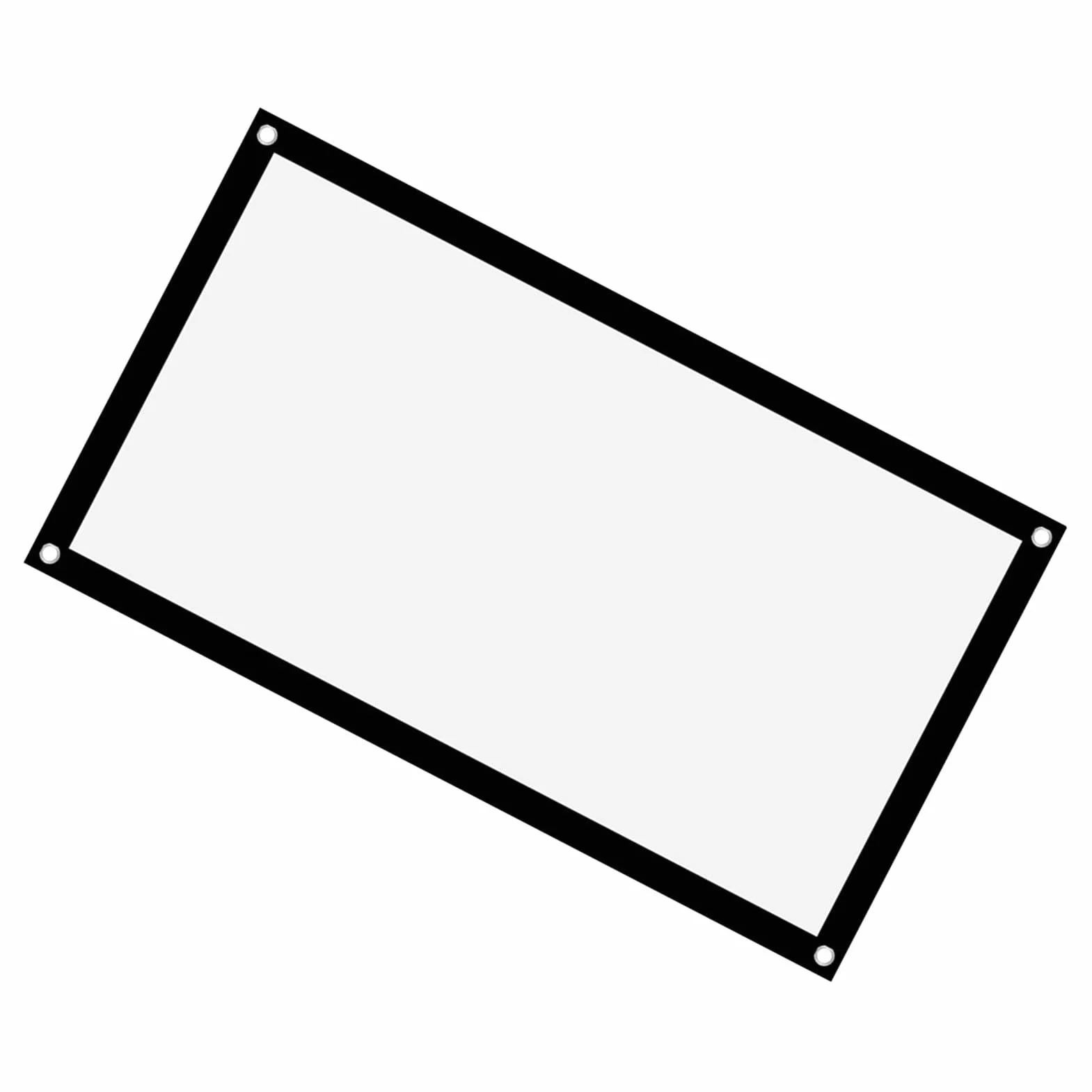 Ekran Projekcyjny, Pogrubienie 16: 9, Przenośna, Nie Gnieciona Miękka Biała Poliestrowa Kurtyna Projekcyjna, Ekran Projekcyjny, Obsługa Projekcji Dwustronnej) (40 cali)