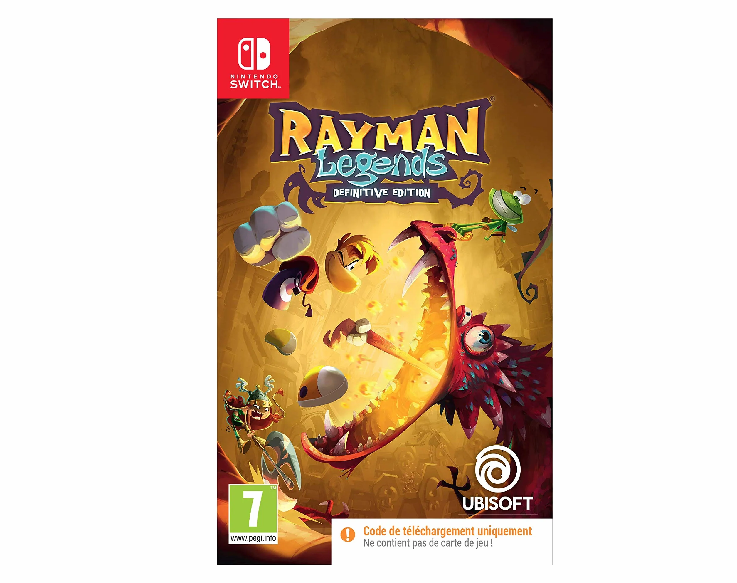 Ubisoft Code à télécharger - Rayman Legends - Definitive Edition Reissue Allemand, Anglais, Danois, Espagnol, Finland