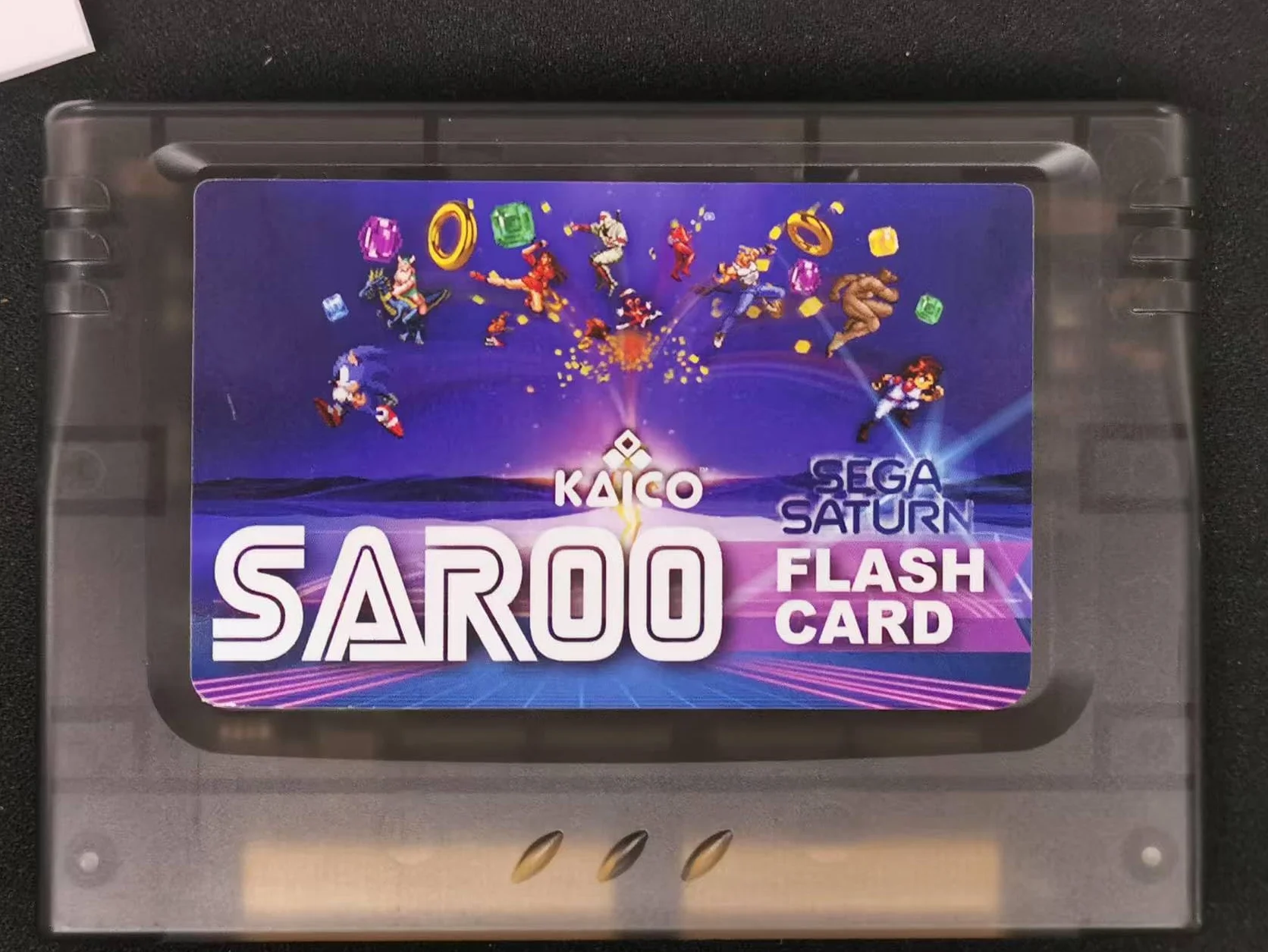 Kaico Sega Saturn Saroo Flash Cart - wszystko w jednym wkładzie - wbudowany Saturn Pseudo Kai - w zestawie z oficjalną kartą pamięci 8 GB Micro SD - dysk flash Sega Saturn Saroo v1.3