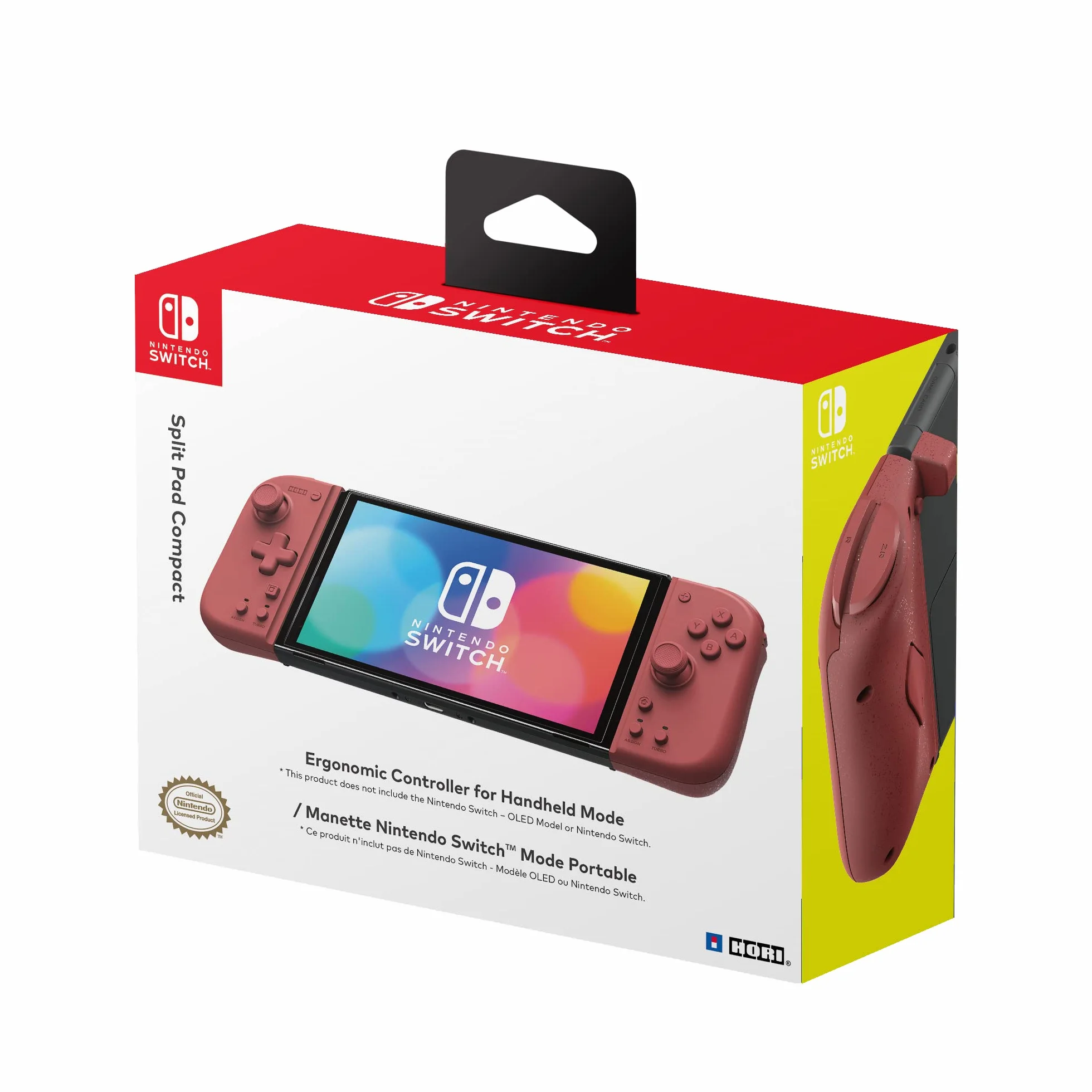 HORI Switch Split Pad Compact Apricot Red