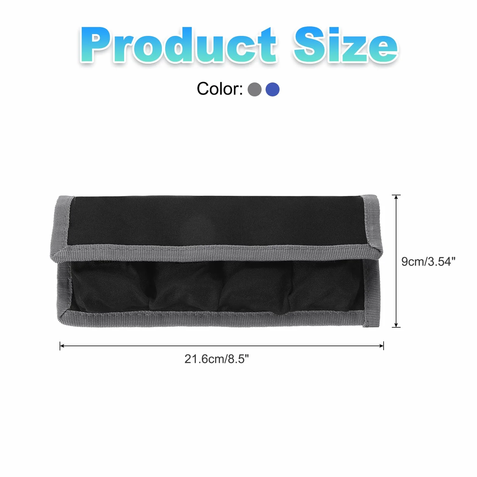 PATIKIL Etui na baterie do aparatu, nylonowe etui na baterie DSLR, torby na baterie AAA i LP-E6 LP-E8 NP-FW50 EN-EL14 EN-EL15, 21.6x9x2cm