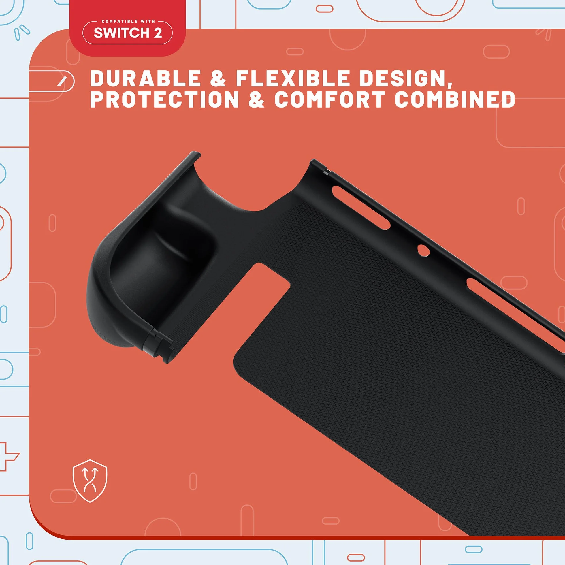 STEALTH Etui na kontroler z klipsem kompatybilne z Switch 2, trwałe i lekkie