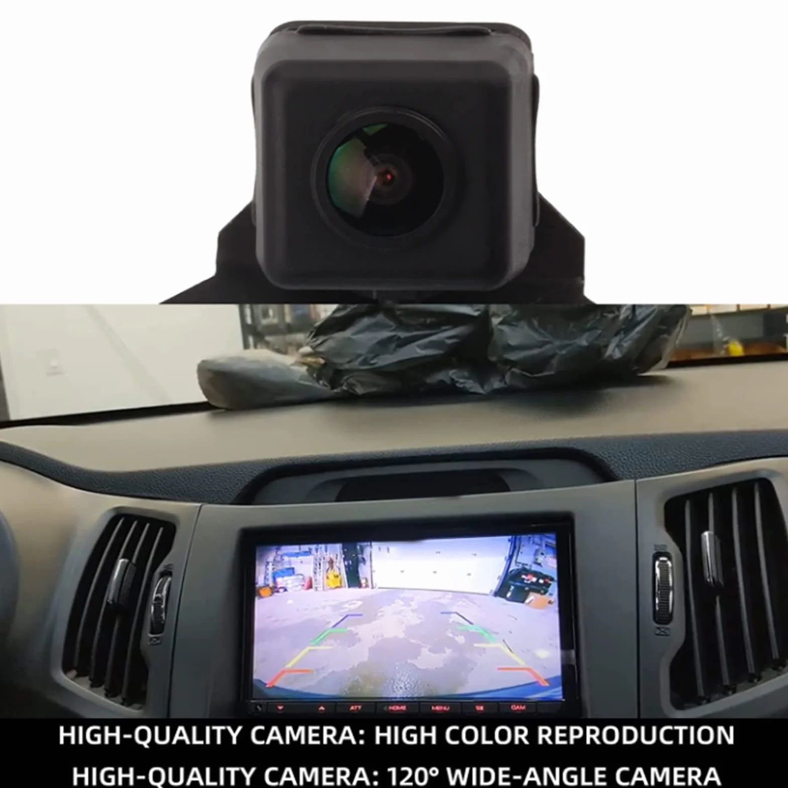 Kamera Cofania Wspomagająca Parkowanie z Tyłu, Kamera Cofania dla Sportage 2011 2012 2013 2014 Wymień 95750-3W110, IP68 Wodoodporna Trwała Kamera Cofania Wspomagająca Parkowanie dla Pojazdów
