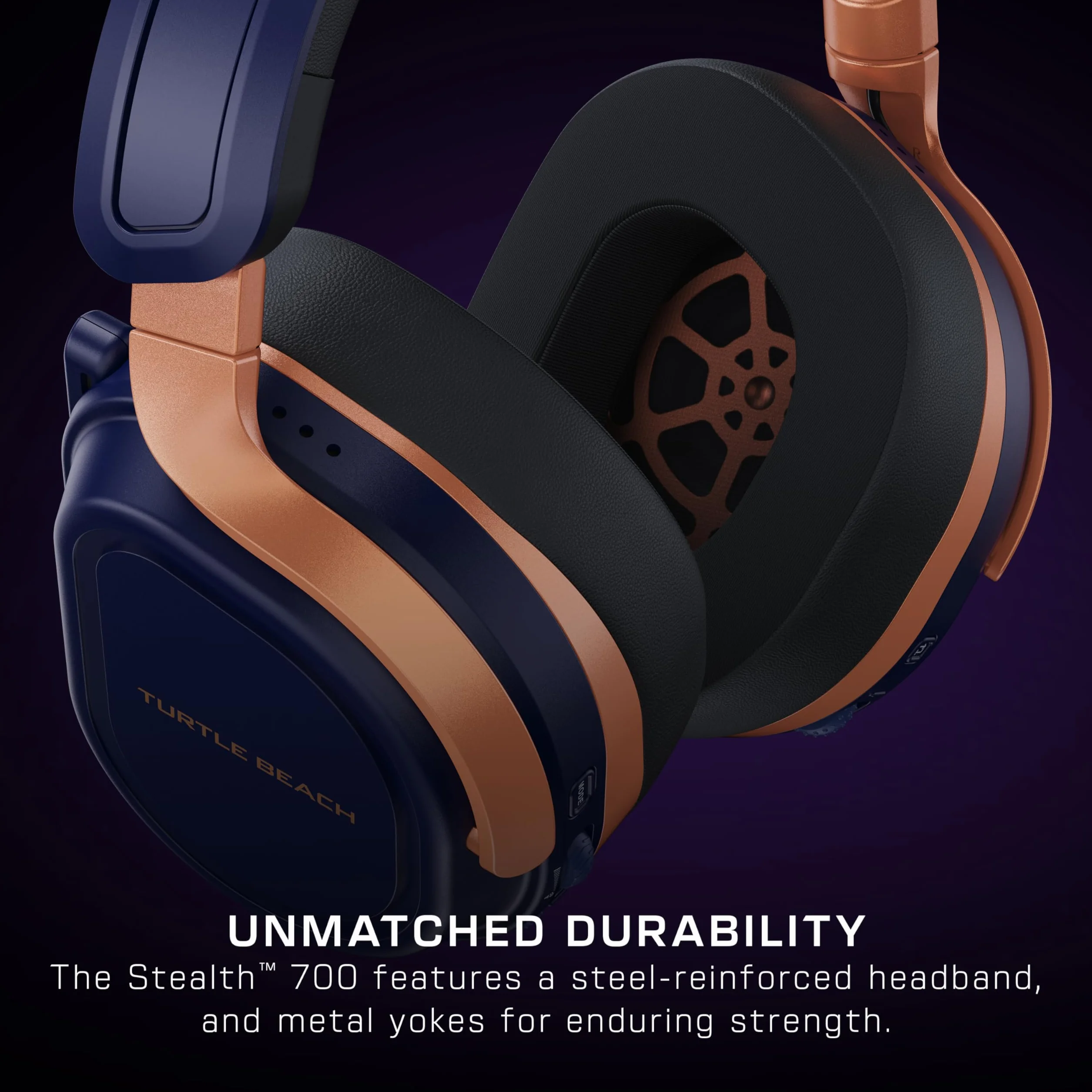 Turtle Beach Stealth 700 - Bezprzewodowe wieloplatformowe słuchawki gamingowe ze wzmocnieniem dźwięku do konsoli Xbox Series X|S, Xbox One, PC, PS5 i Mobile - Cobalt