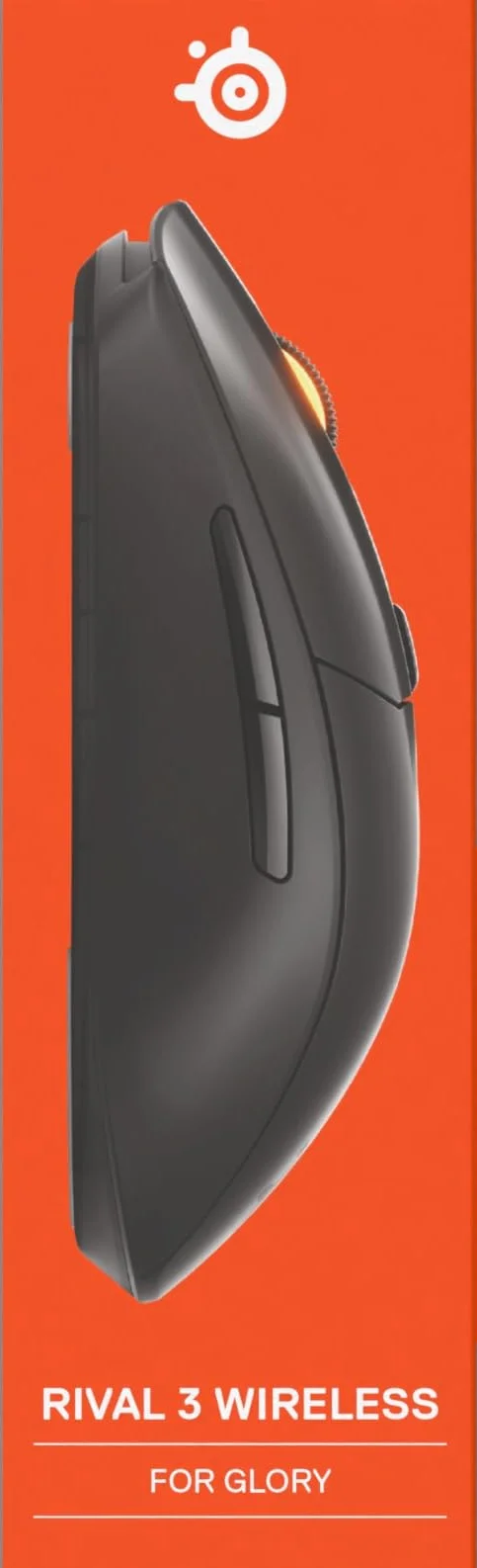 SteelSeries mysz do gier Rival 3 Wireless Gen 2 – 2,4 GHz i Bluetooth – Sensor optyczny TrueMove Air 18 000 DPI – Wytrzymała do 60 milionów kliknięć – Niska waga – Ślizgacze 100% PTFE - Czarna