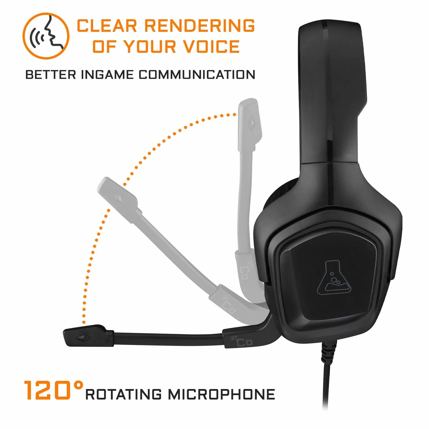 THE G-LAB KORP Cobalt Zestaw słuchawkowy dla graczy stereo audio 3,5 mm Jack PC PS4 PS5 Xbox One Switch Smartphone czarny