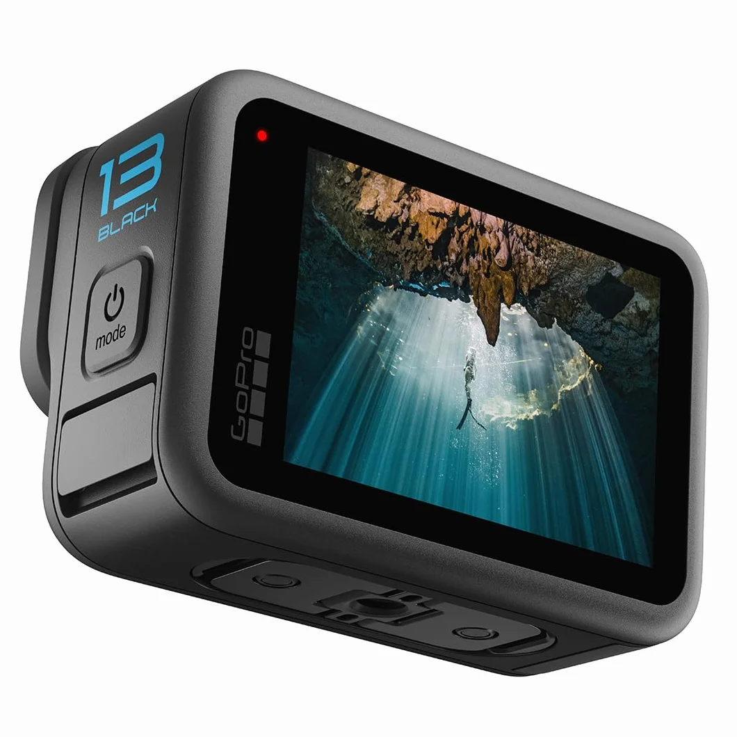 GoPro HERO13 Black – wodoodporna kamera akcji z wideo 5.3K60, zdjęciami 27 MP + kompatybilność z obiektywami z serii HB