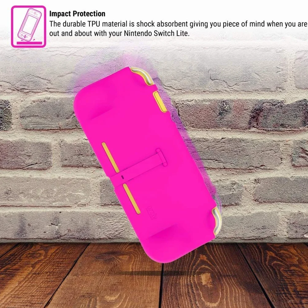 Orzly Etui z uchwytem do Nintendo Switch Lite, różowy