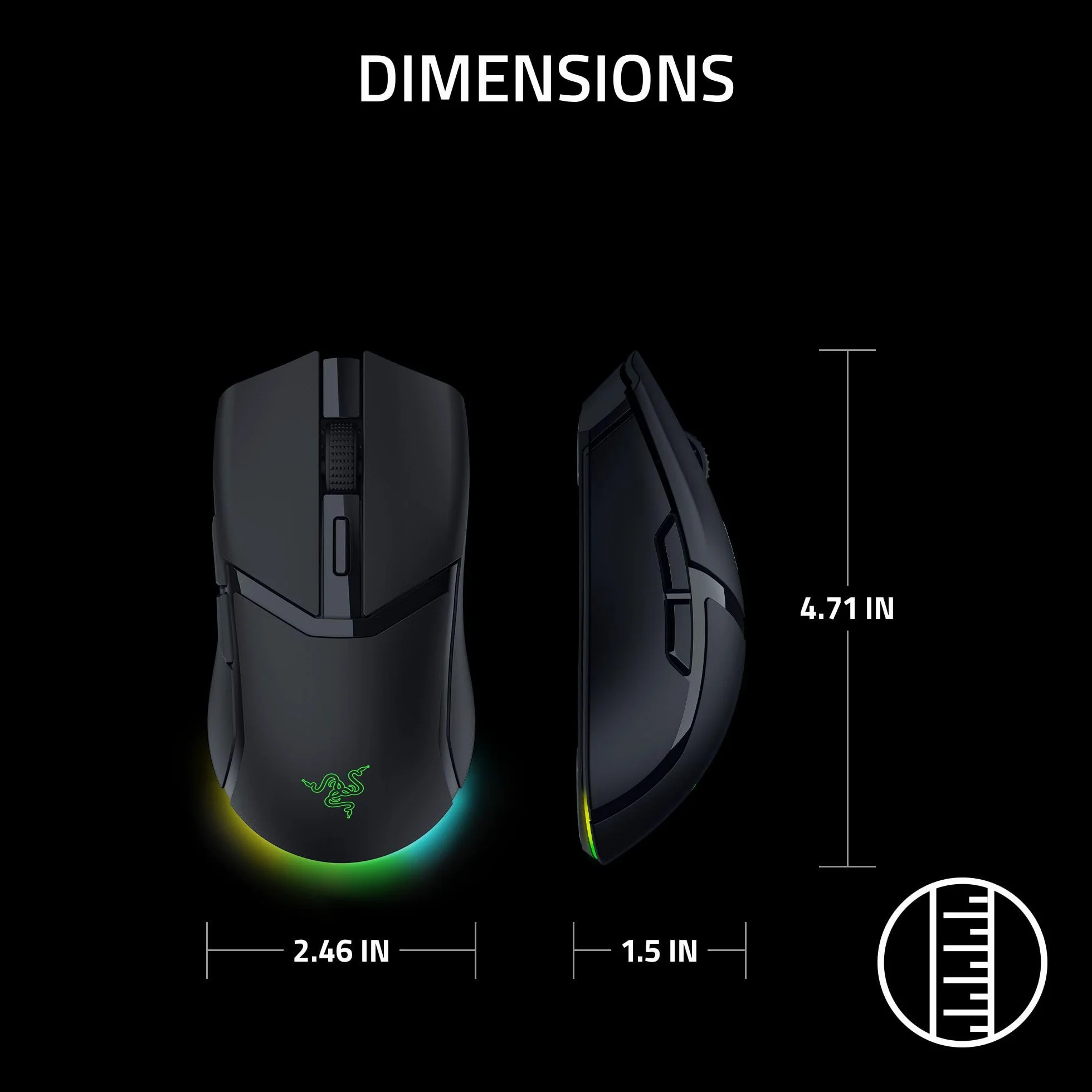 Razer Cobra HyperSpeed bezprzewodowa mysz do gier 62g 26K dpi 1000 Hz Bluetooth Czarny