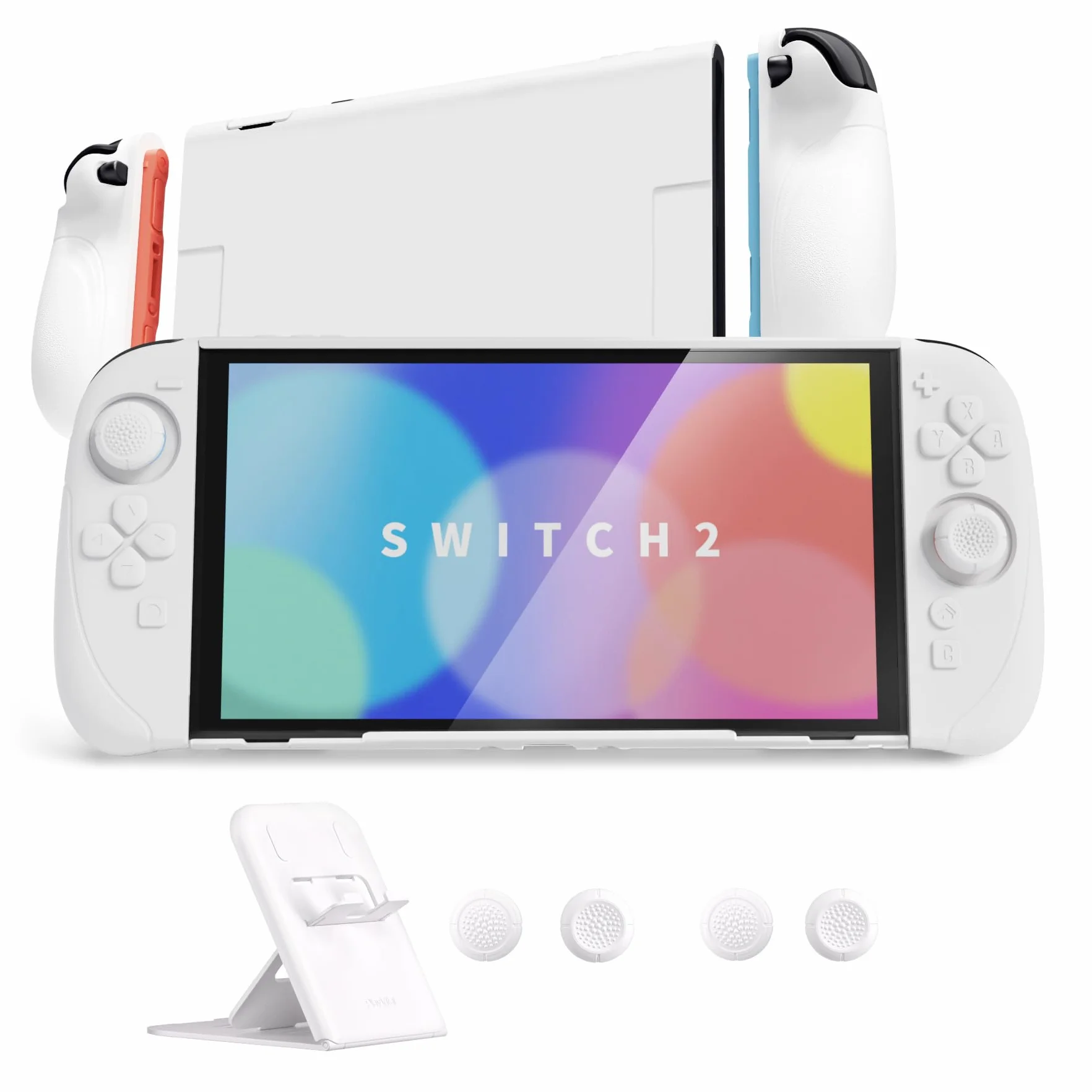 PlayVital Etui na Switch 2 Twardy Pokrowiec Ochronny Biały