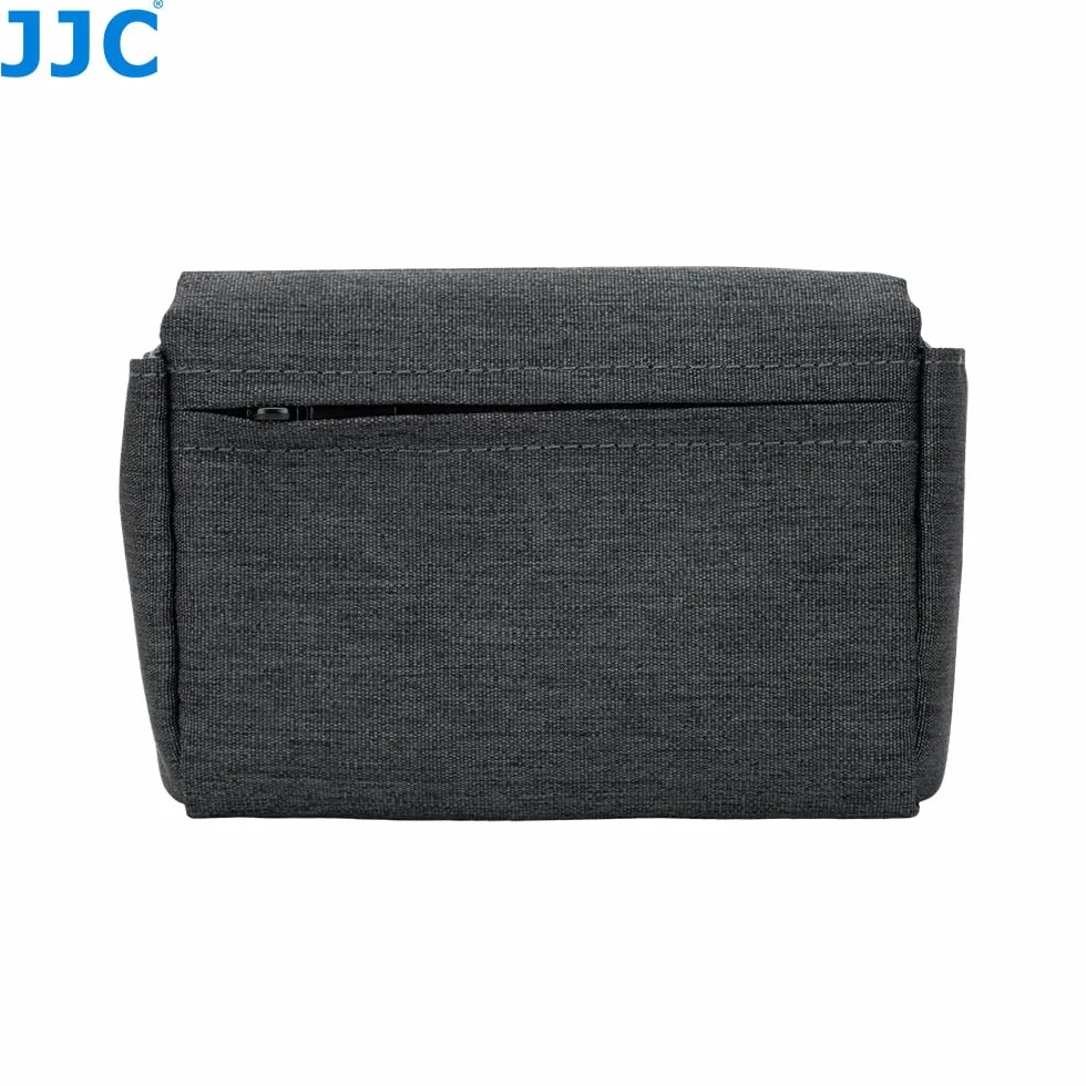 JJC Kompaktowe etui na aparat z wytrzymałą tkaniną poliestrową Oxford (zamknięcie magnetyczne) do Fuji X100VI X-E5 w XF23mm XF27mm F2.8 obiektyw i PowerShot V1, ochronna torebka do przechowywania z
