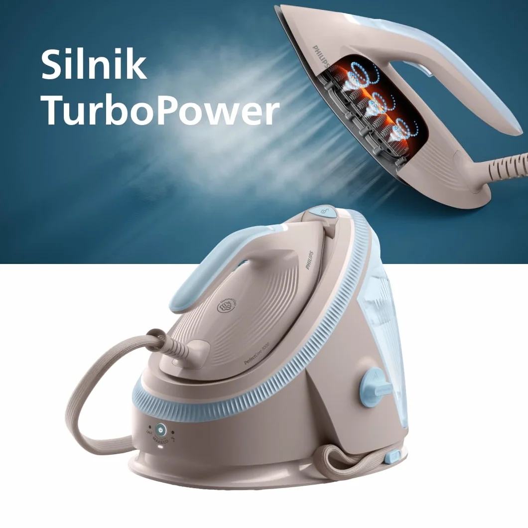 Philips PerfectCare Generator Pary Serii 7000 Uderzenie Parą 600g Ciśnienie 8,5 Bar Stopa SteamGlide Elite Wyjmowany Zbiornik 1,5L PSG7200/60