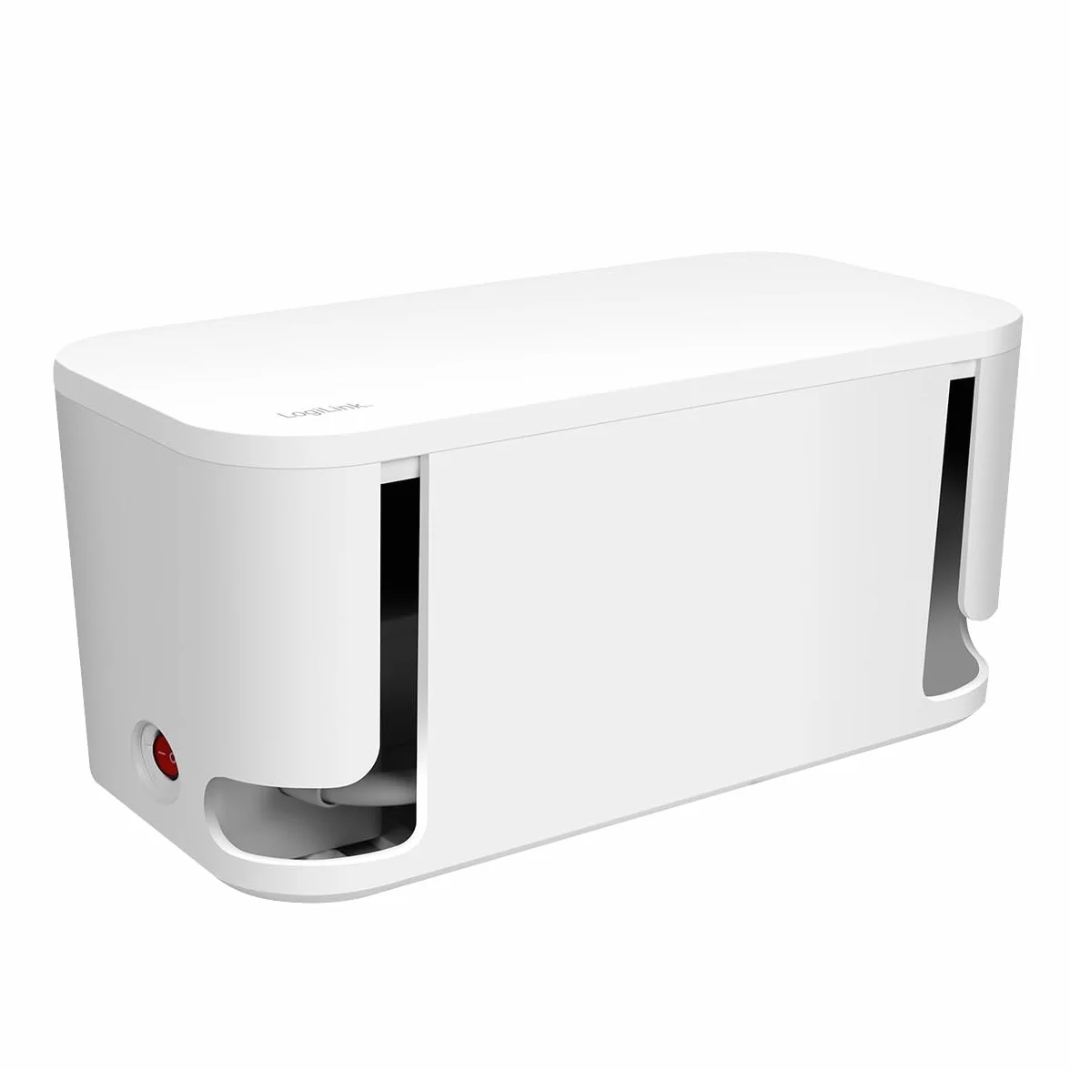 LogiLink LPS281U - skrzynka kablowa z 5 gniazdami wtykowymi, w zestawie 3 x USB, kolor: biały