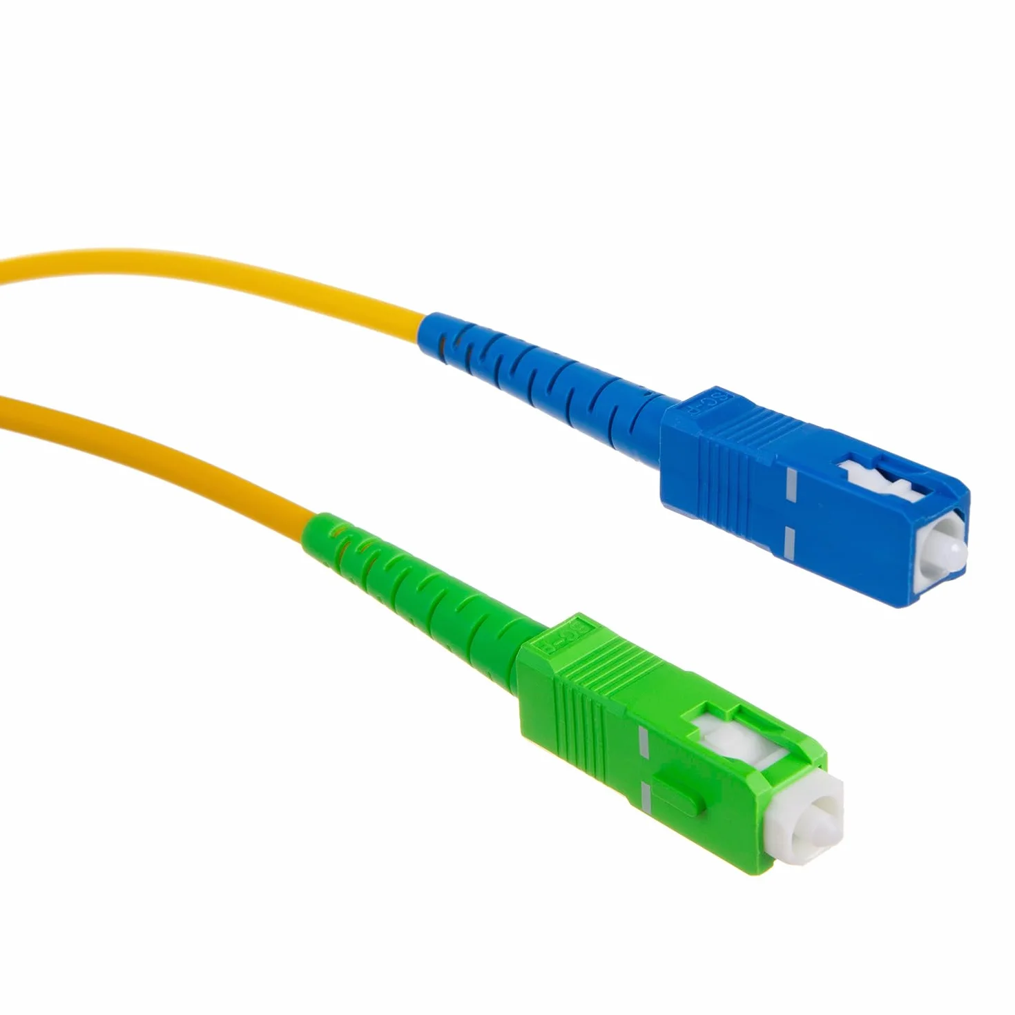 Maclean MCTV kabel światłowodowy SC/APC na SC/UPC SM 9/125 LSZH Simplex Singlemode kabel krosowy kabel optyczny światłowodowy kabel krosowy typu G.657.A2 (3 m)