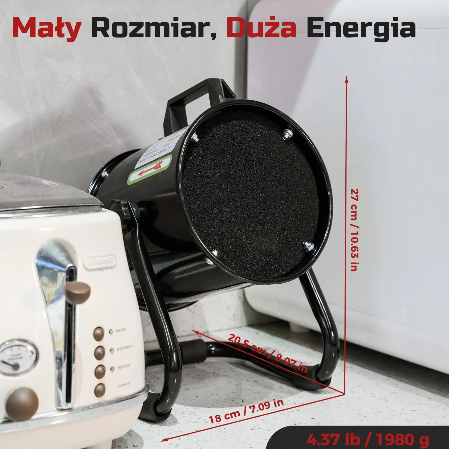 Przenośny Okap Kuchenny 40W 600m³/h Wentylator Wyciągowy ze Stopu Aluminium z 10 Filtrami Węglem Aktywnym 120° Regulowany