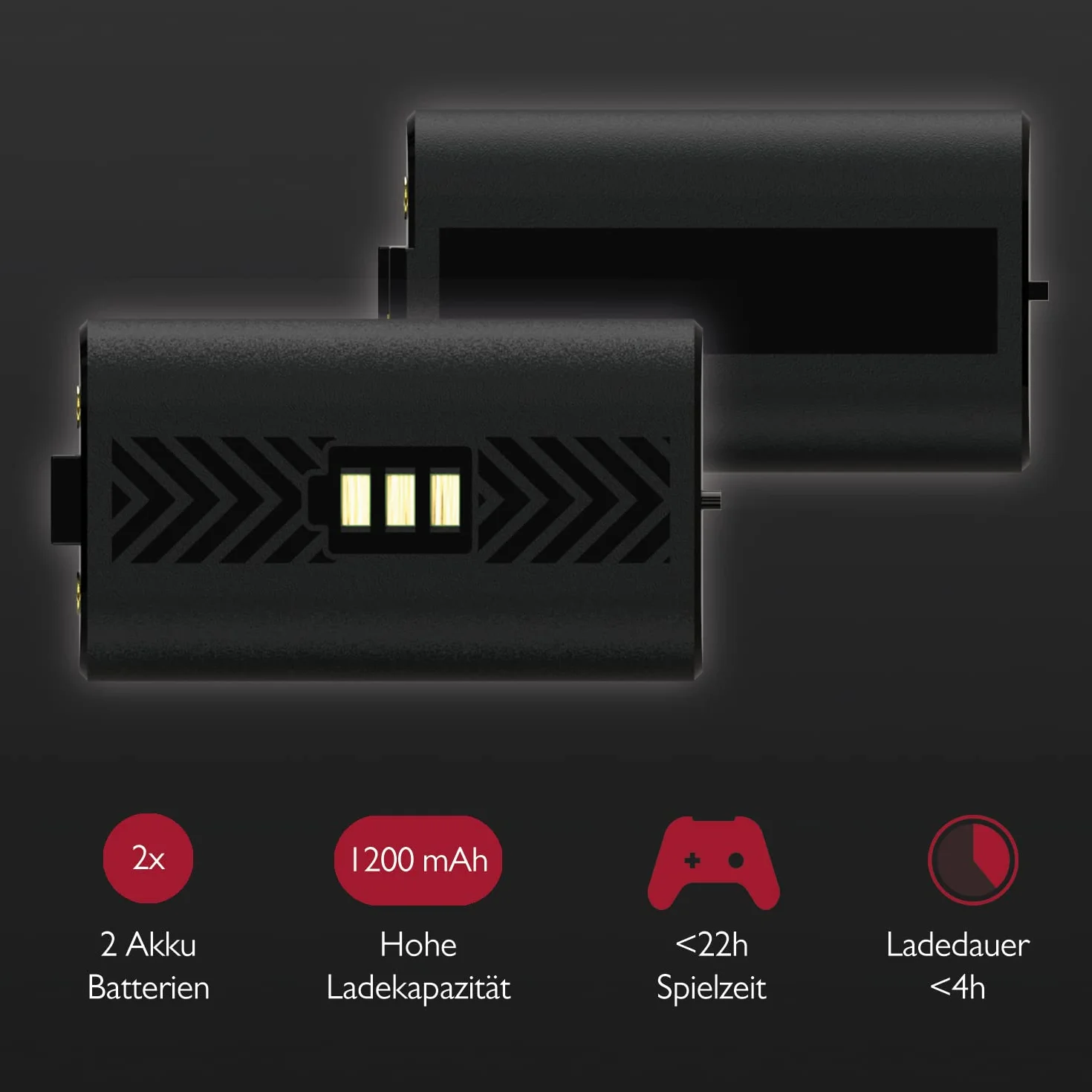 Lioncast Stacja ładująca do konsoli Xbox Controller z akumulatorem 1200 mAh
