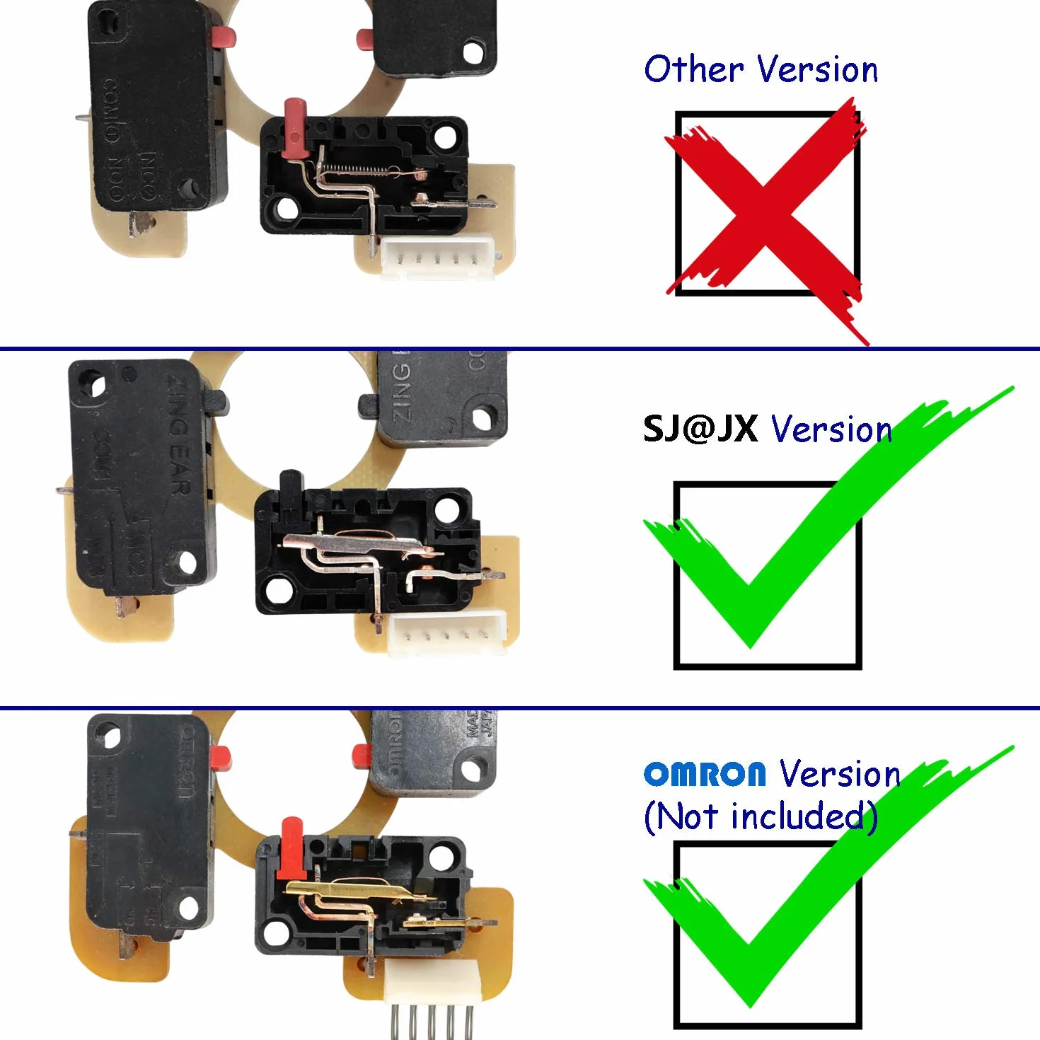 SJ@JX Arcade Game 2 Player Controller DIY Kit Microswitch Button 4&8 Way Joystick Zero Delay USB enkoder Fighting Stick Handles Console for PC MAME Raspberry Pi Retropie