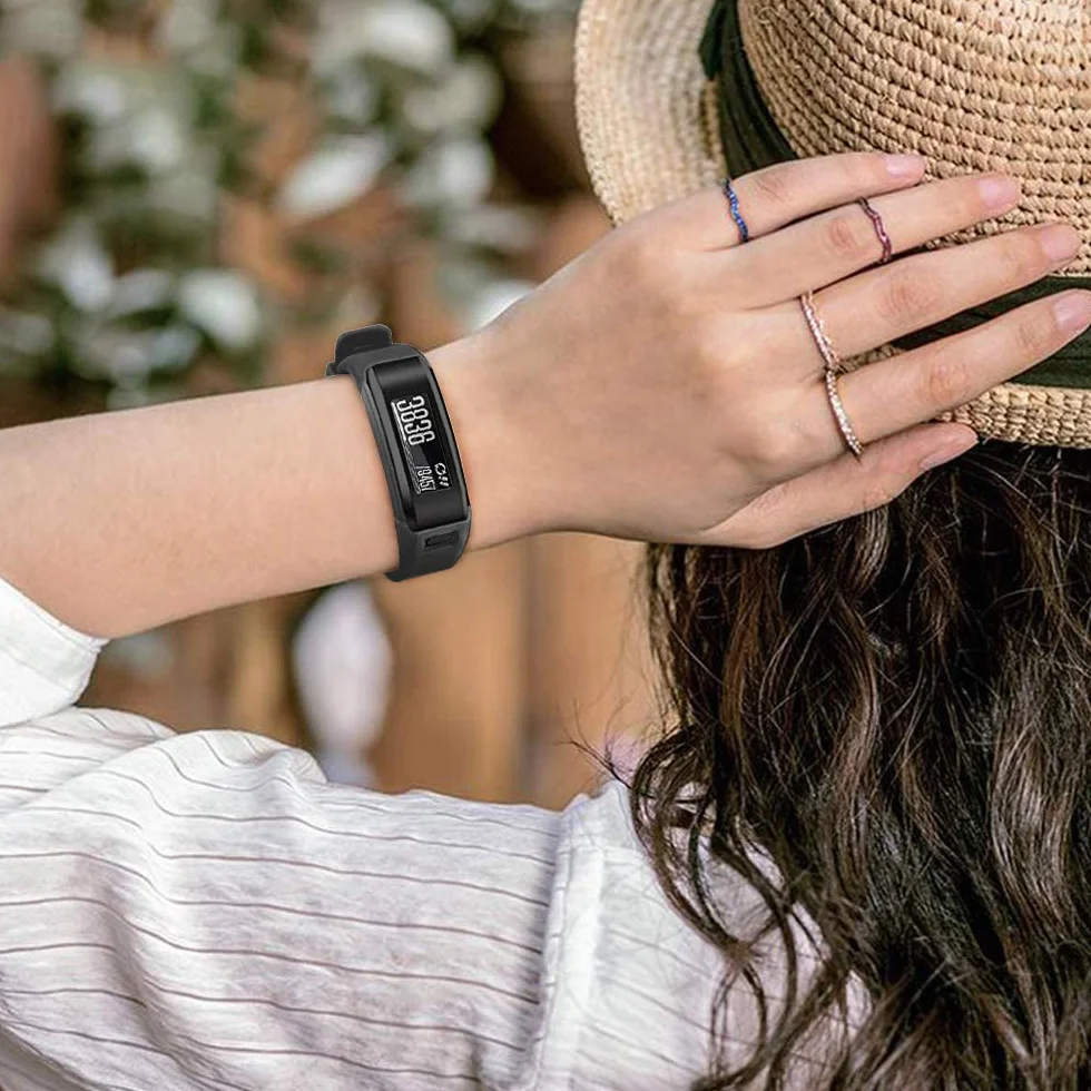 Vivosmart HR pasek, akcesoria regulowany miękki silikonowy zamiennik paska do zegarka zaprojektowany dla Vivosmart HR