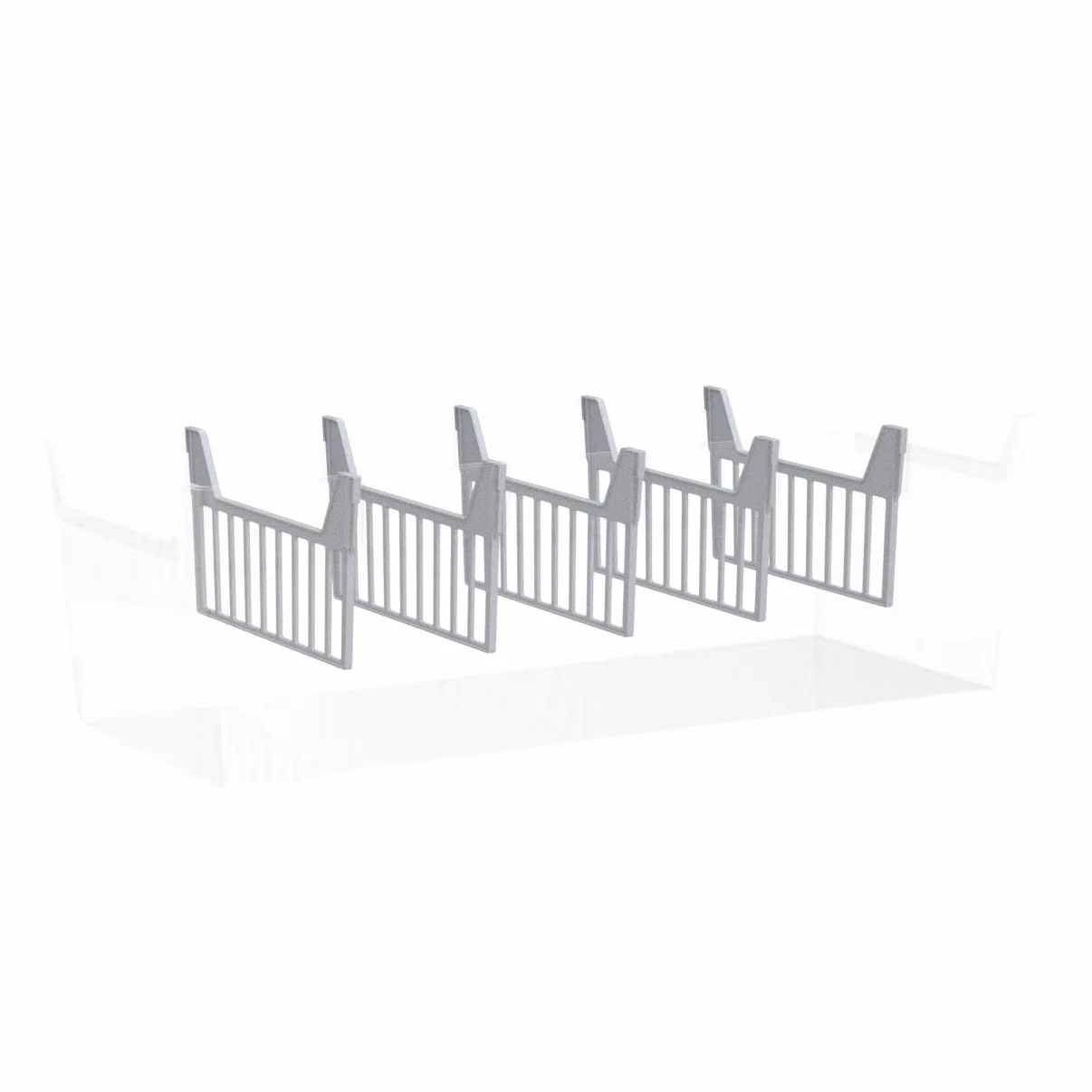 BranQ Home essential Pojemnik na przyprawy, organizer kuchenny, zestaw 2 szt., przezroczyste, bez BPA, tworzywo sztuczne PP, 30,7 x 11,3 x 8 cm (dł. x szer. x wys.) 5901098048903