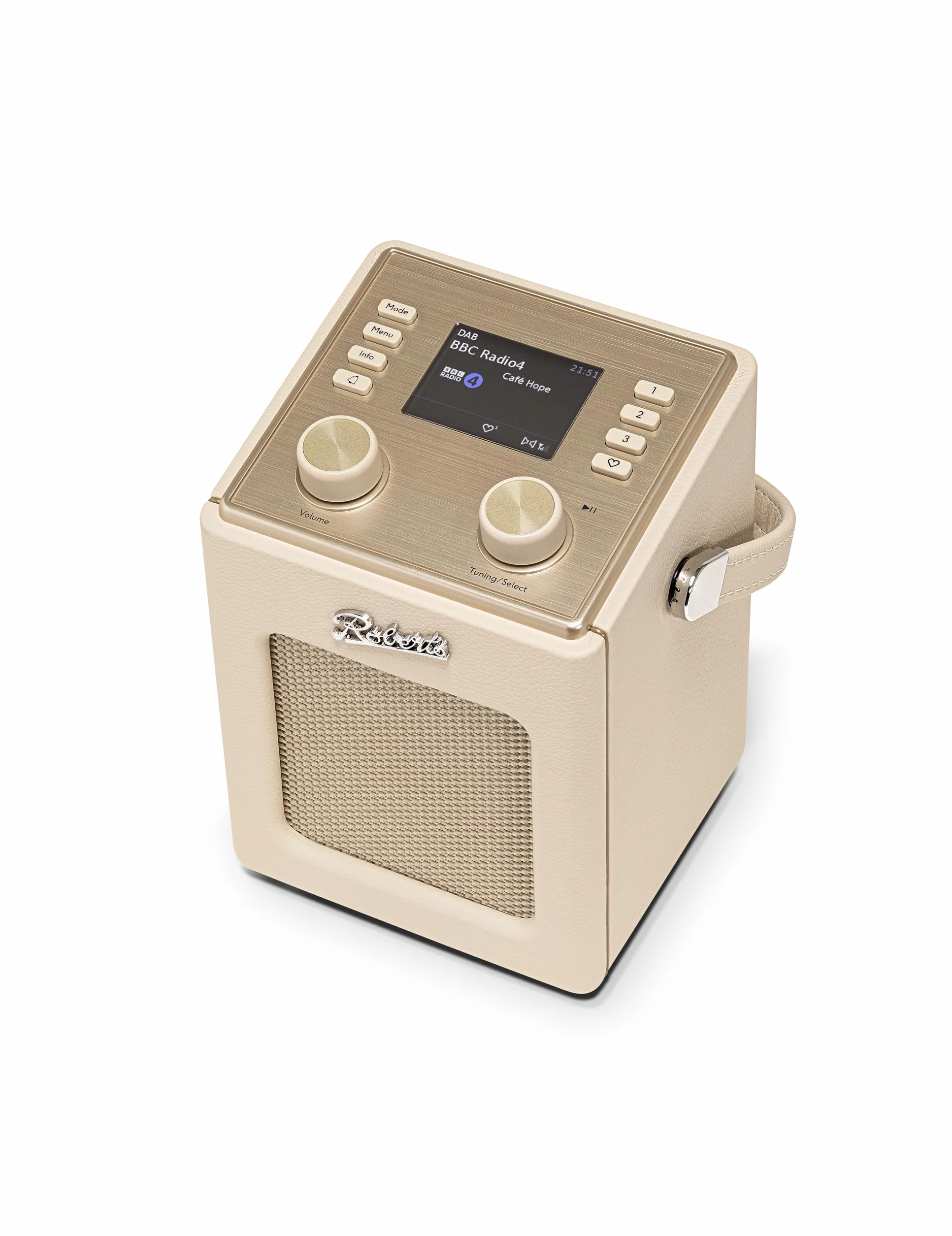 Revival Mini 2 Dab+/FM/Bluetooth przenośny budzik, pastelowy krem