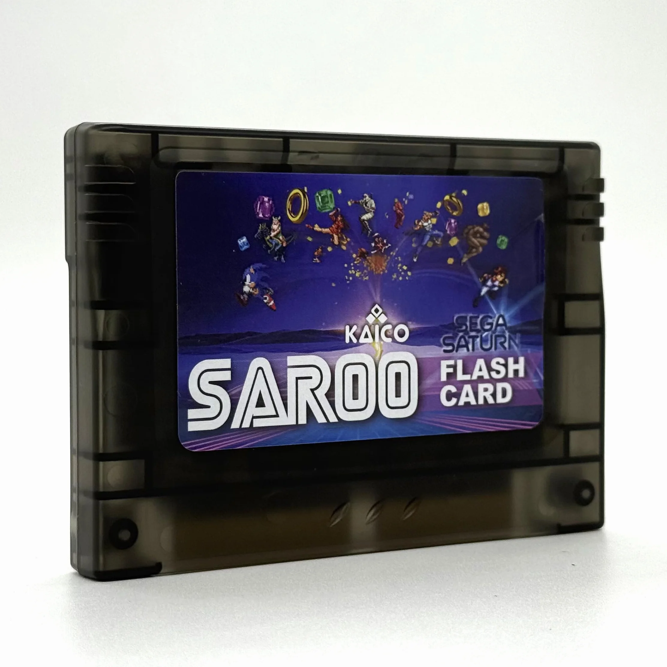 Kaico Sega Saturn Saroo Flash Cart - wszystko w jednym wkładzie - wbudowany Saturn Pseudo Kai - w zestawie z oficjalną kartą pamięci 8 GB Micro SD - dysk flash Sega Saturn Saroo v1.3