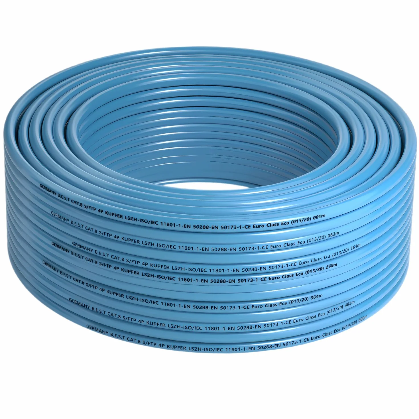 Kabel sieciowy 100 m CAT 8 kabel sieciowy miedziany kabel LAN kabel Ethernet S/FTP 40 Gbit/s Kat 8 czysta miedź kabel do transmisji danych PoE++ LSZH kabel danych Simplex