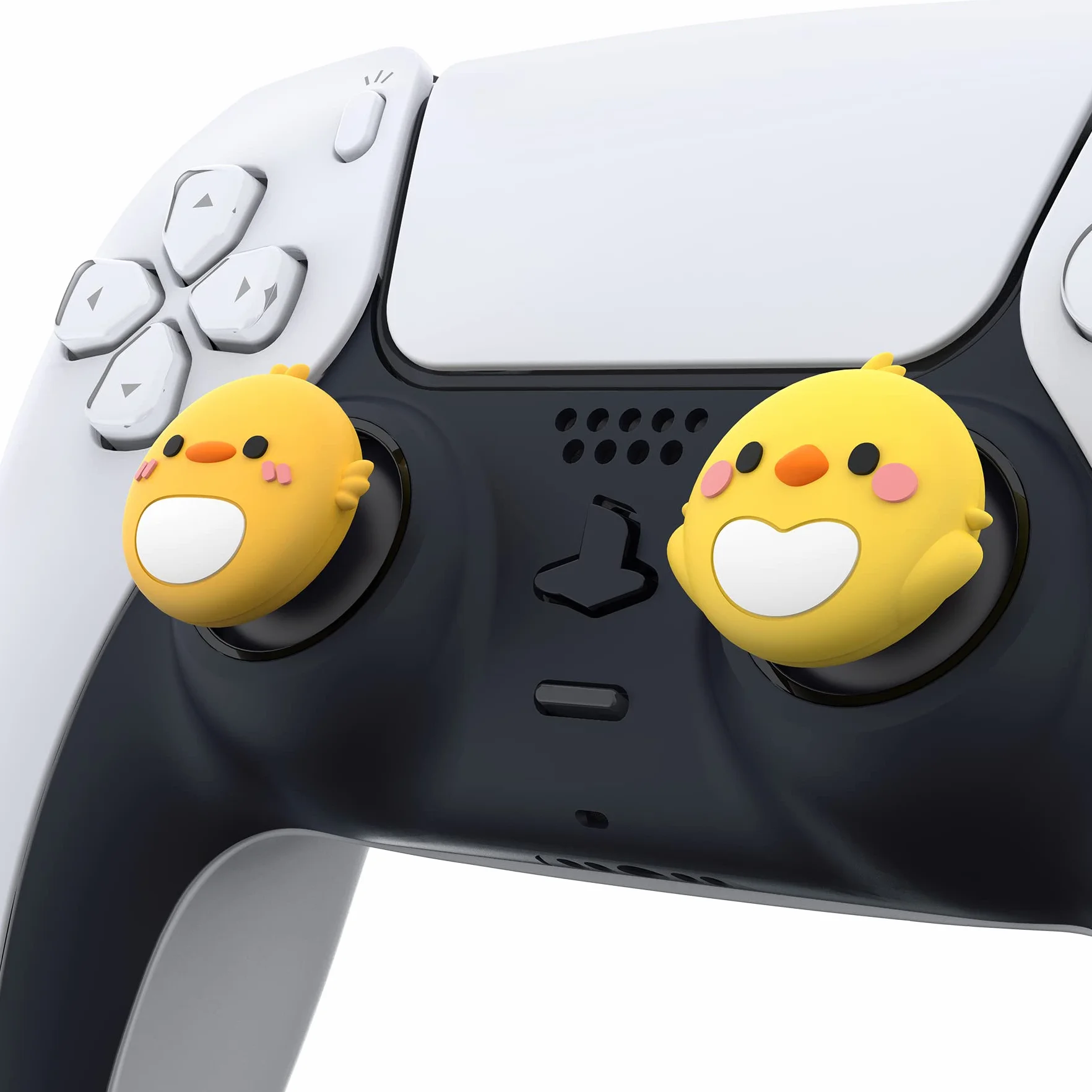 PlayVital 4PCS Thumb Grip Caps do ps5 Controller Nakładki na kciuk do ps4,Analogowa Osłona Sztyftu kompatybilny z Xbox Series X/S,Uchwytami na Kciuki do Switch Pro-Papuga&Pisklę
