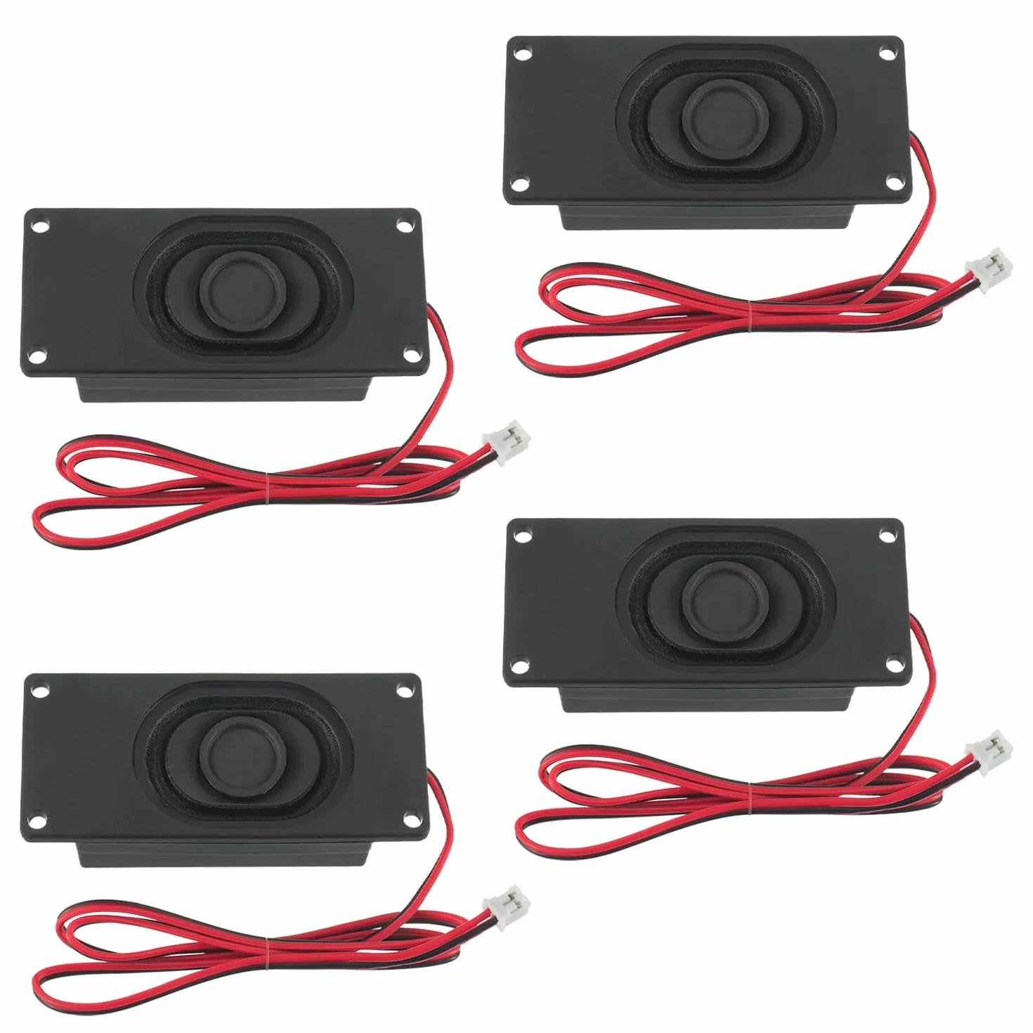 Głośnik 3 W, 8 omów, 3 W, 8 omów, interfejs JST-PH2.0, do płyt głównych, elektronicznych projektów DIY i monitorów LCD TV (4 sztuki)