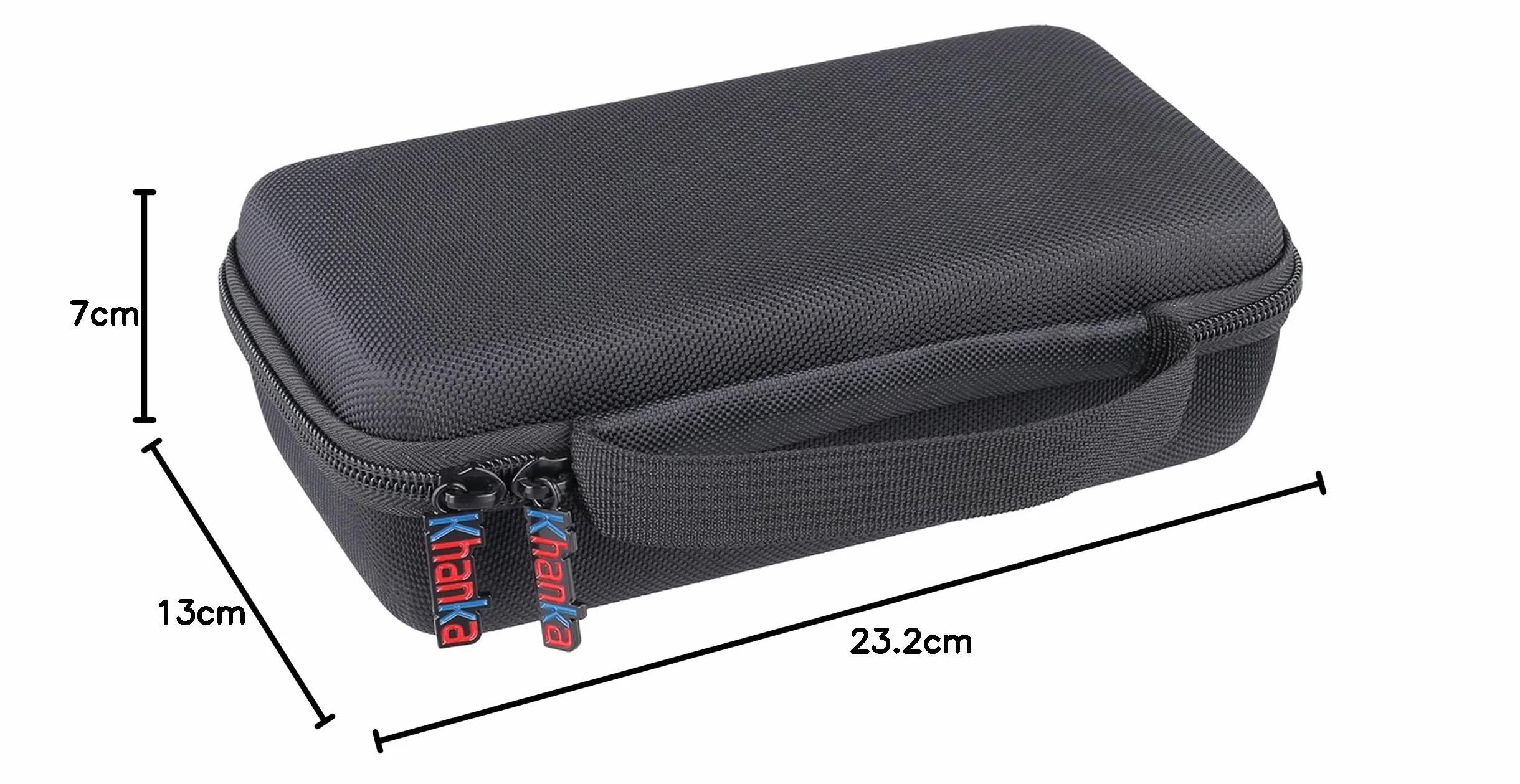 Khanka Twardy futerał transportowy kompatybilny z SanDisk 4TB 8 TB Desk Drive, przenośna obudowa ochronna do zewnętrznego dysku SSD USB typu C, tylko obudowa.