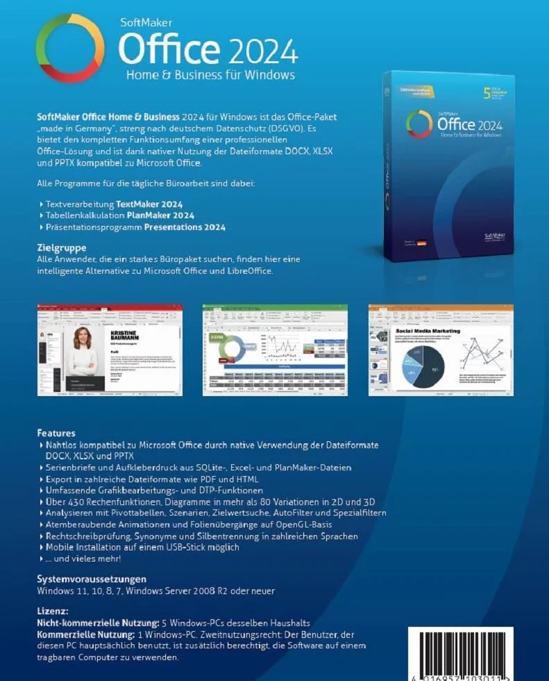 Sof Softmaker Office Home & Business 2024 Win. 5U